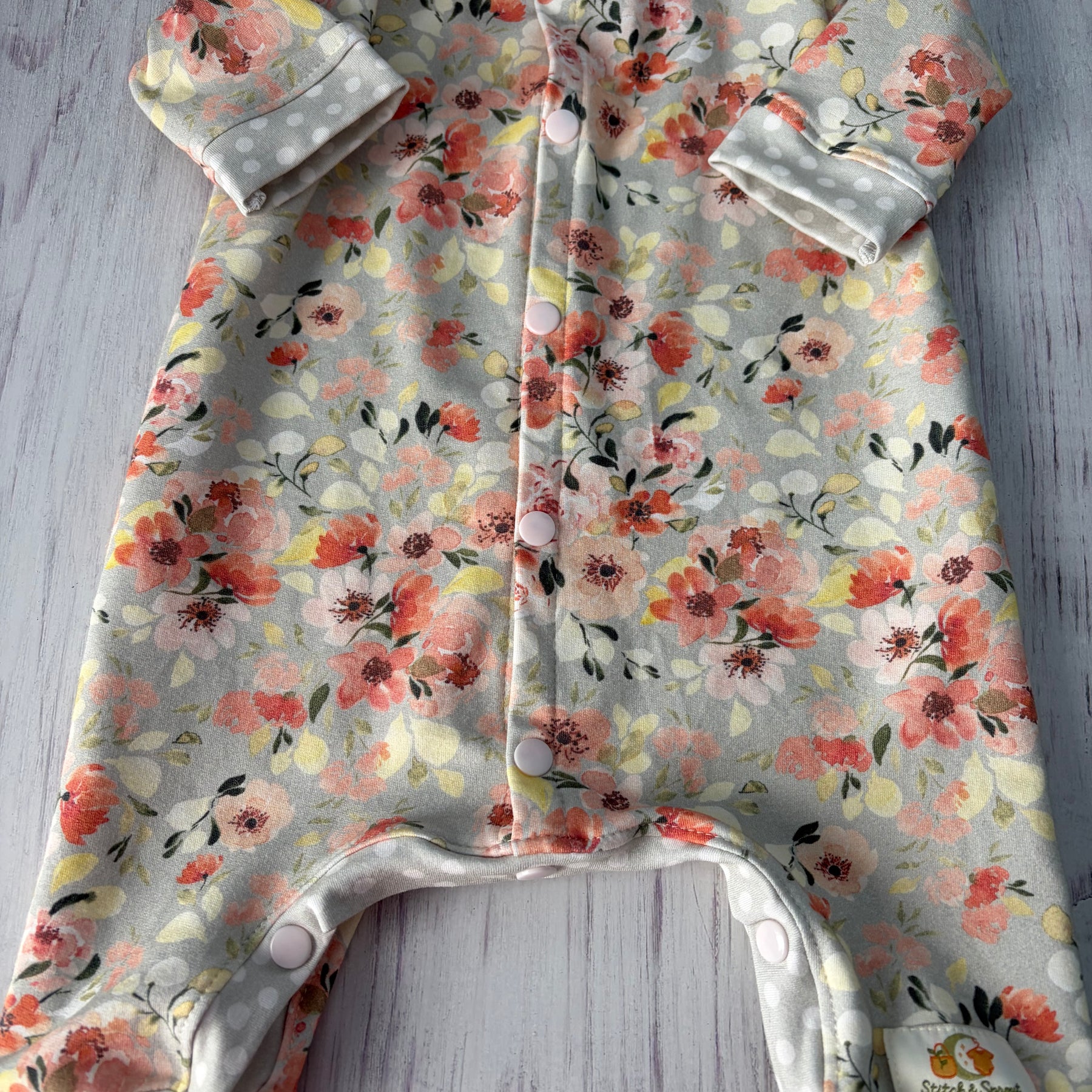 VINTAGE FLORAL ROMPER 12-18 months