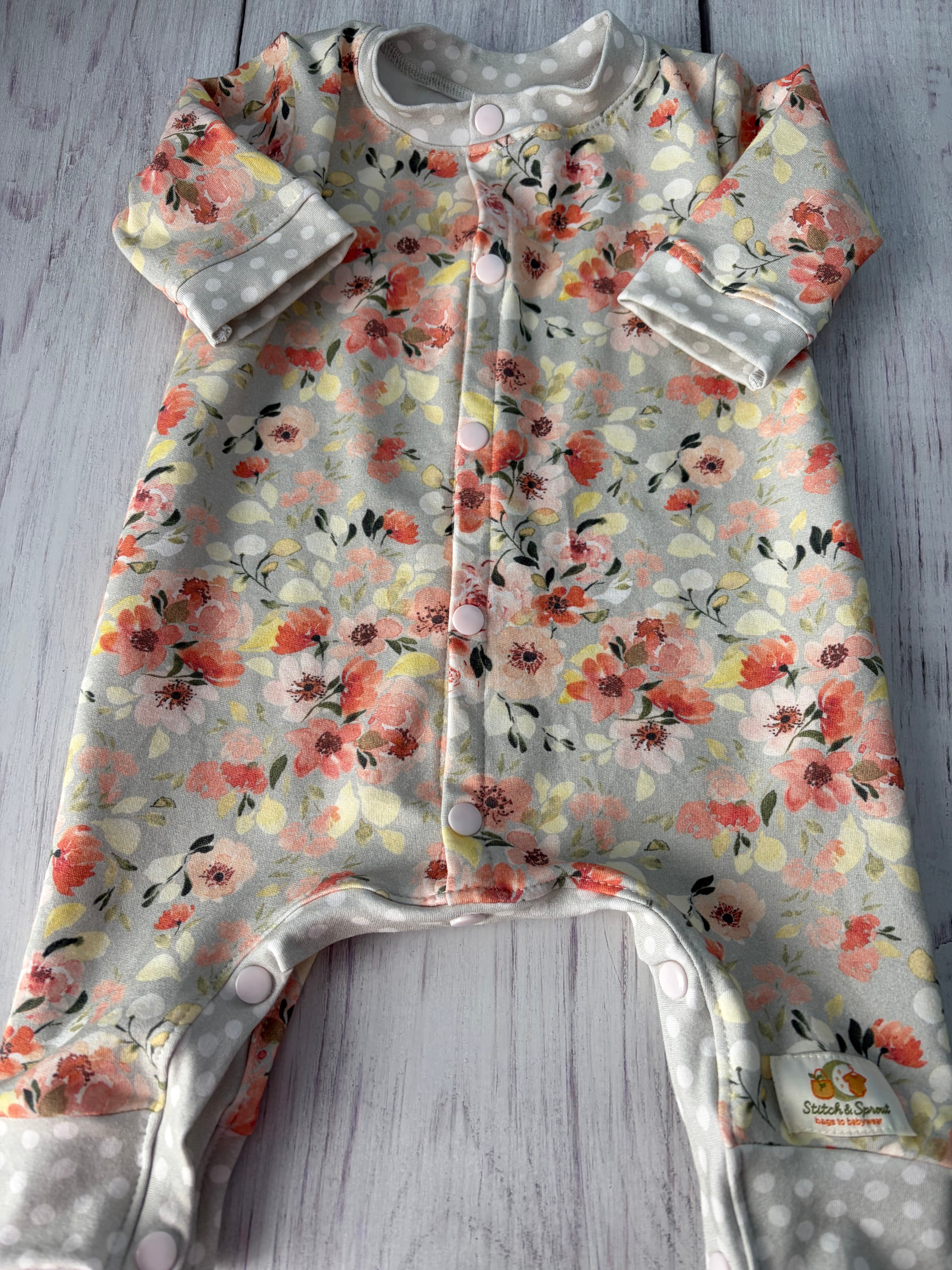 VINTAGE FLORAL ROMPER 12-18 months