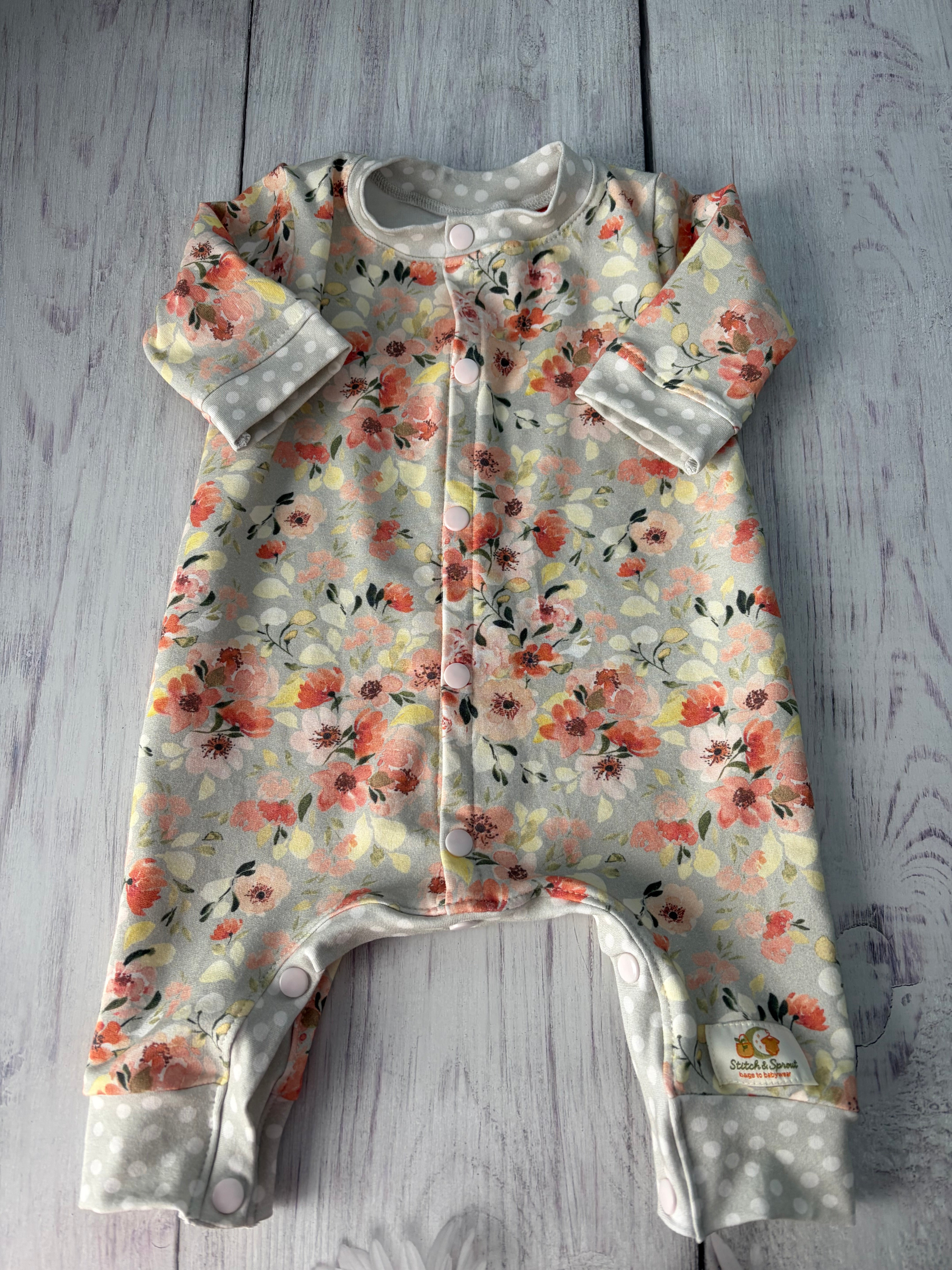 VINTAGE FLORAL ROMPER 12-18 months
