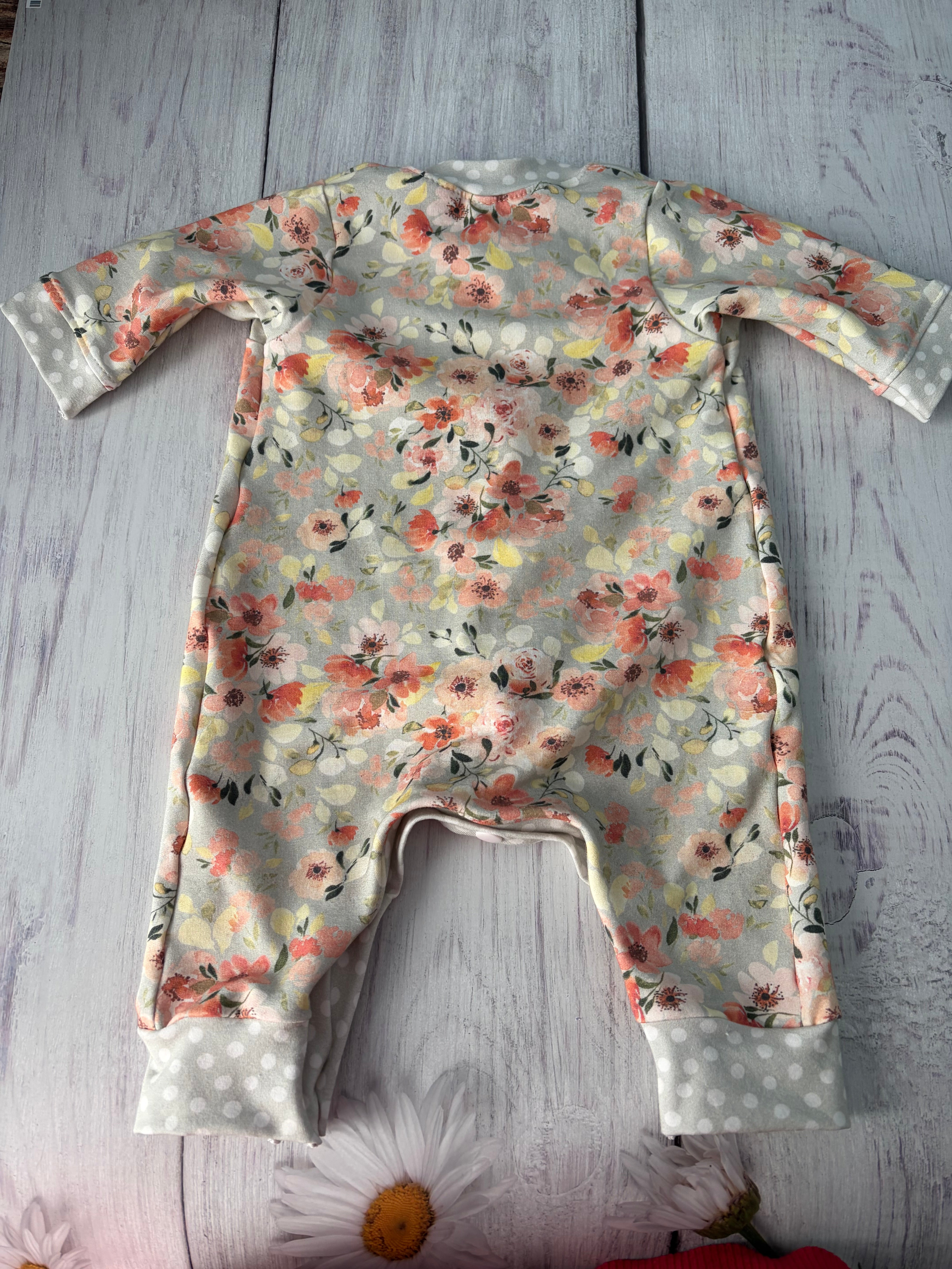 VINTAGE FLORAL ROMPER 12-18 months