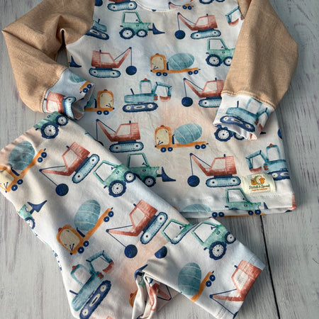 Excavator Adventures Pyjamas Size 12-18 months