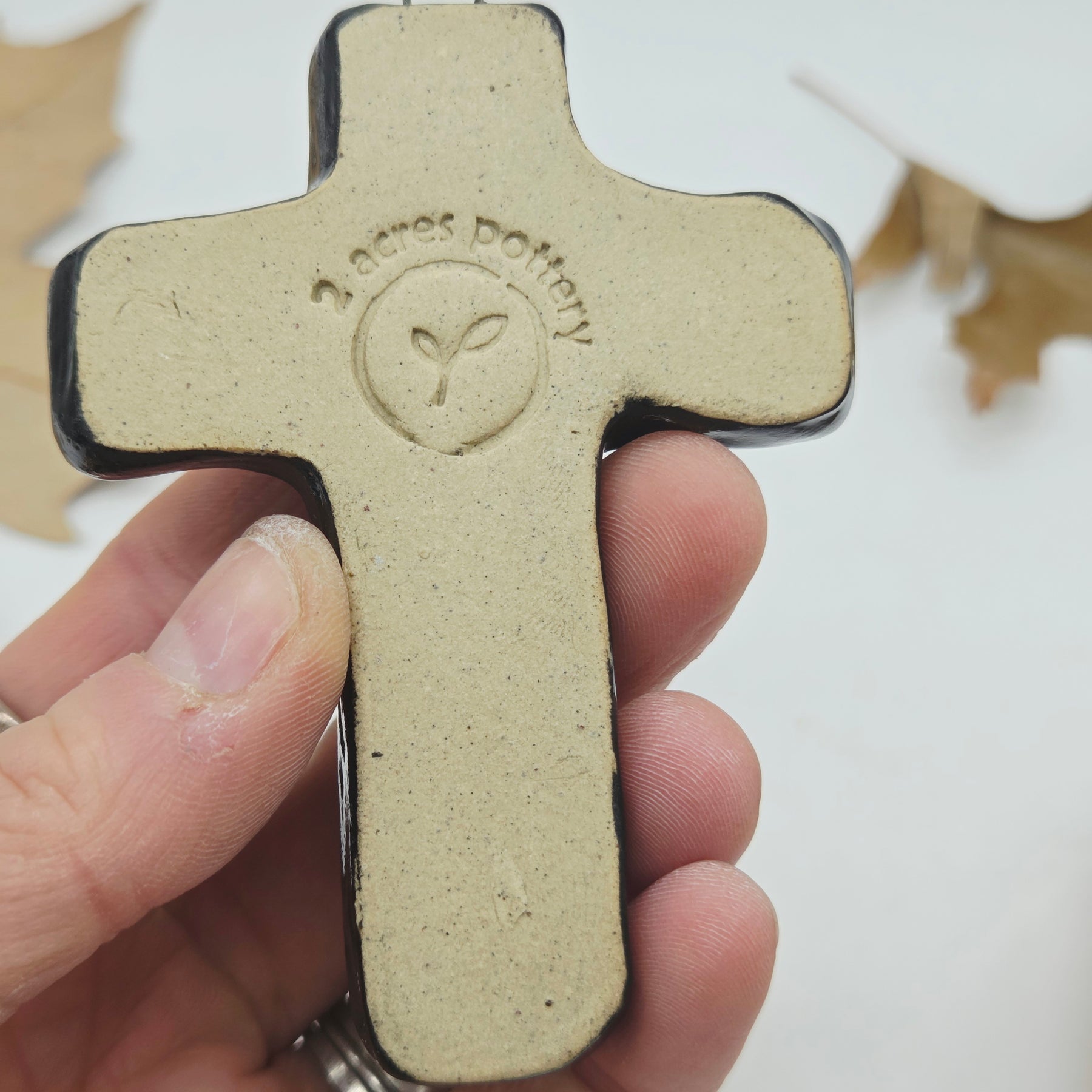 Skull Cross with 22 carat gold detail