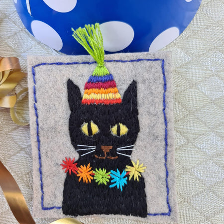 Party Cat Brooch