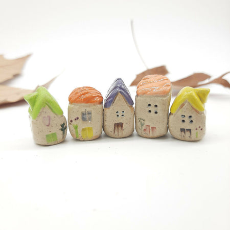 Tiny Ceramic Village - Laburnum Cottages