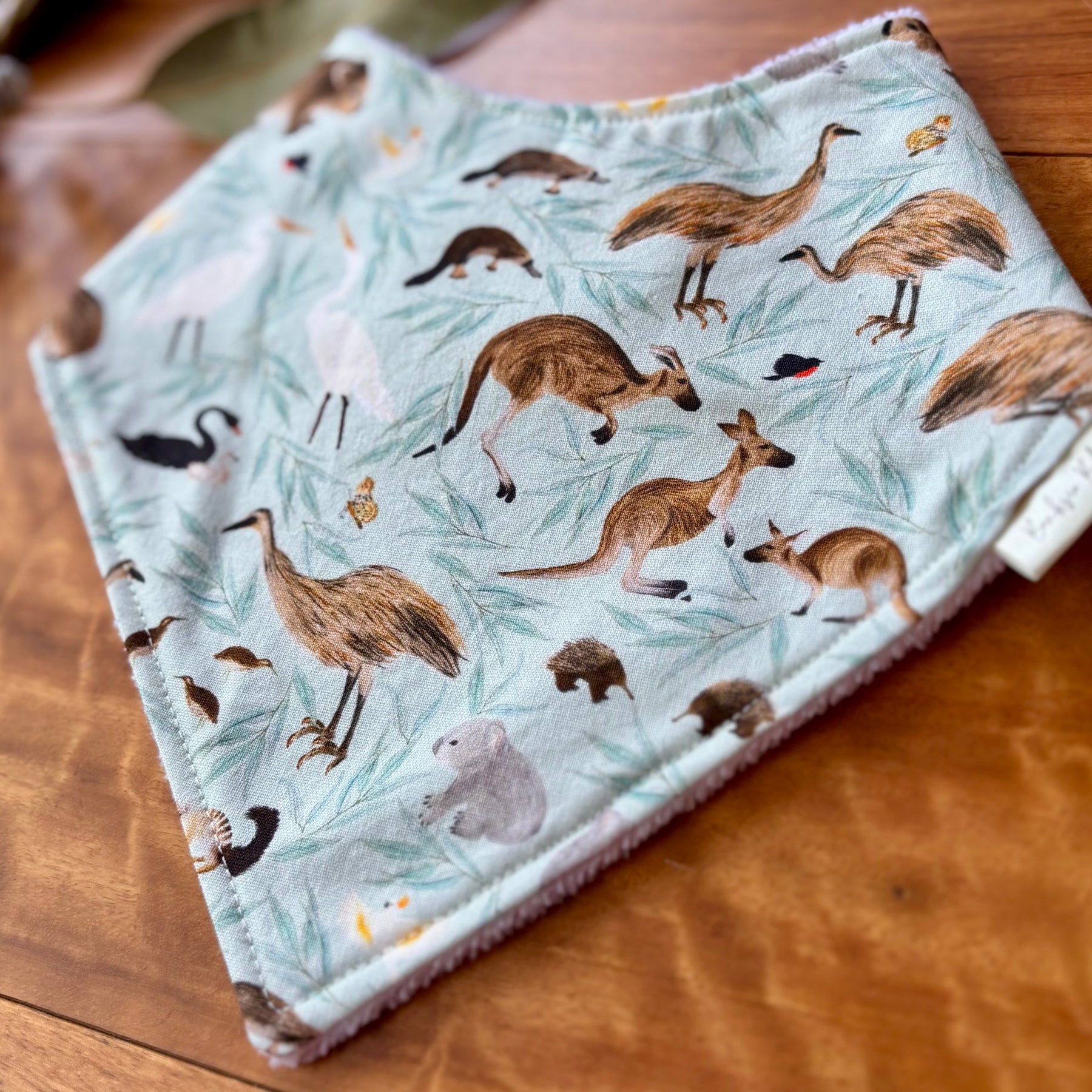 Australiana Baby Bib Set | Birdie Friends | Ready to Ship