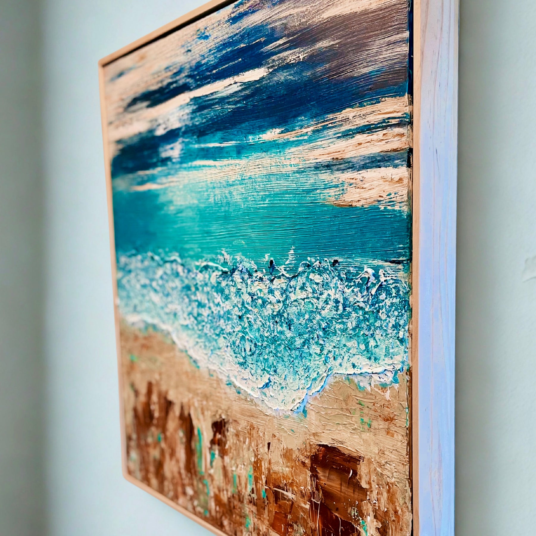 One Summer - Floating Framed stretch canvas - Textured Acrylic