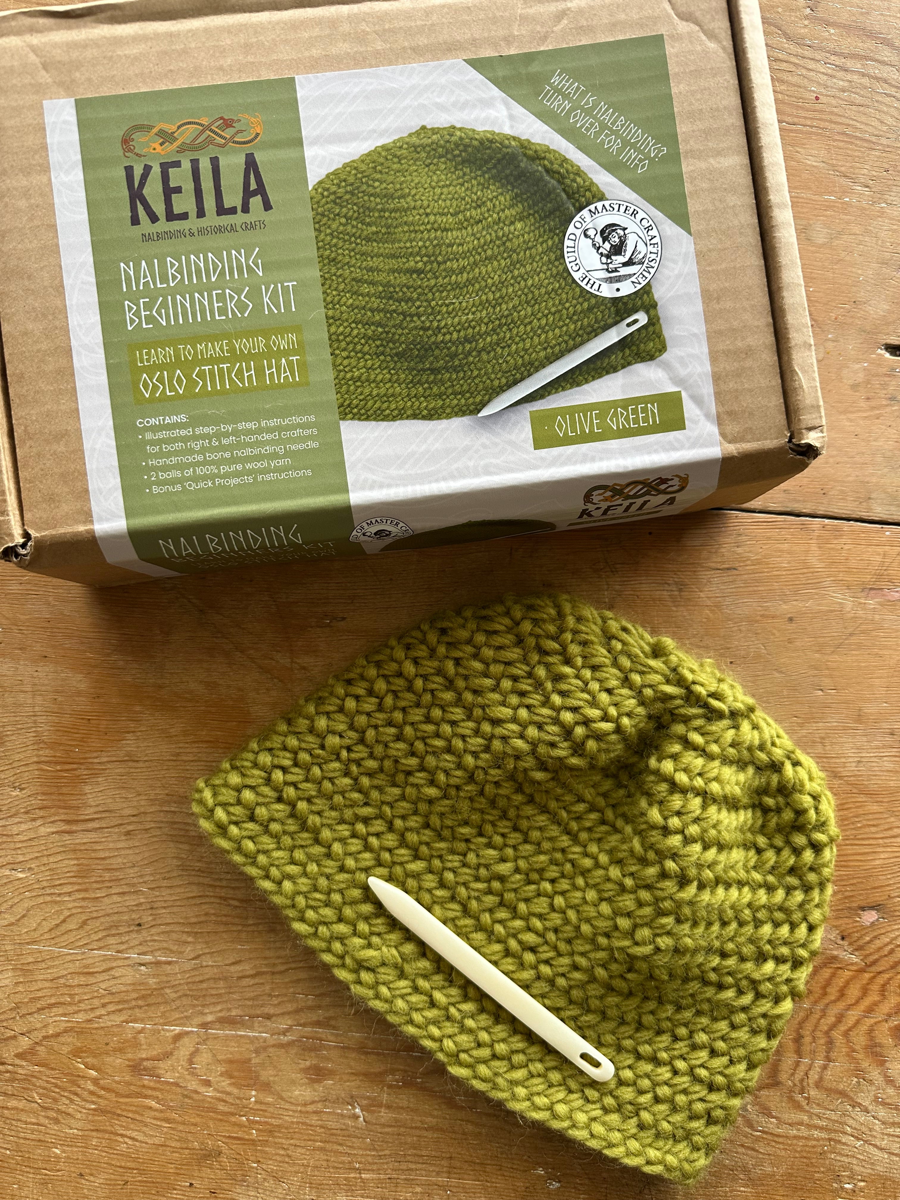 Pure Wool Nalbinding Viking Beanie