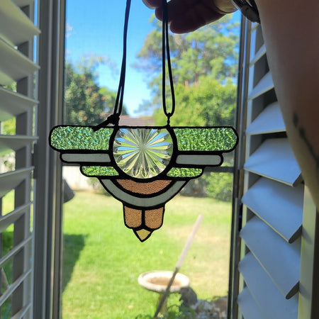 Art Deco Dreams - stained glass suncatcher