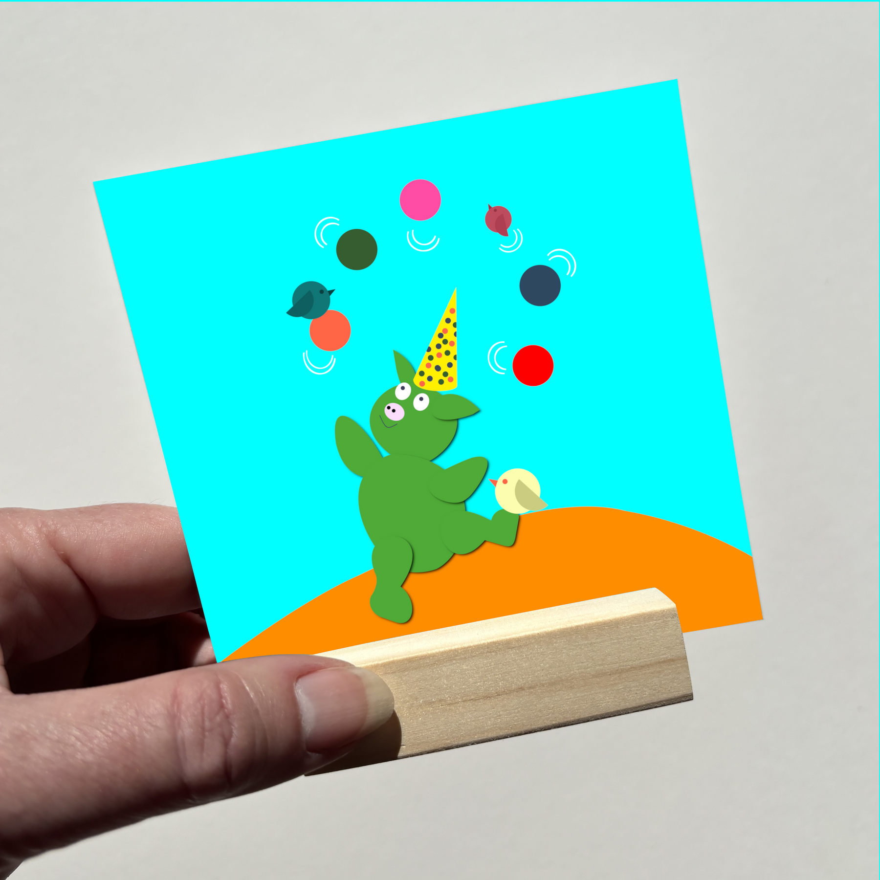juggling pig
