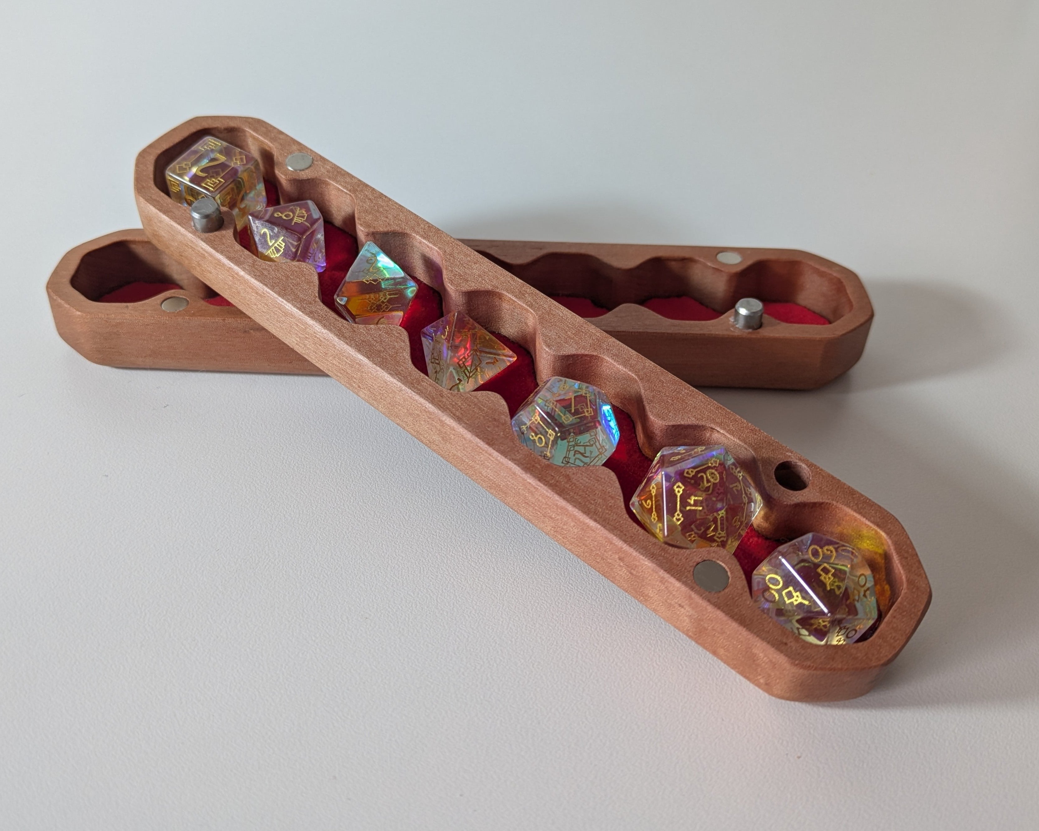 Tasmanian Oak 7-Dice Set Holder