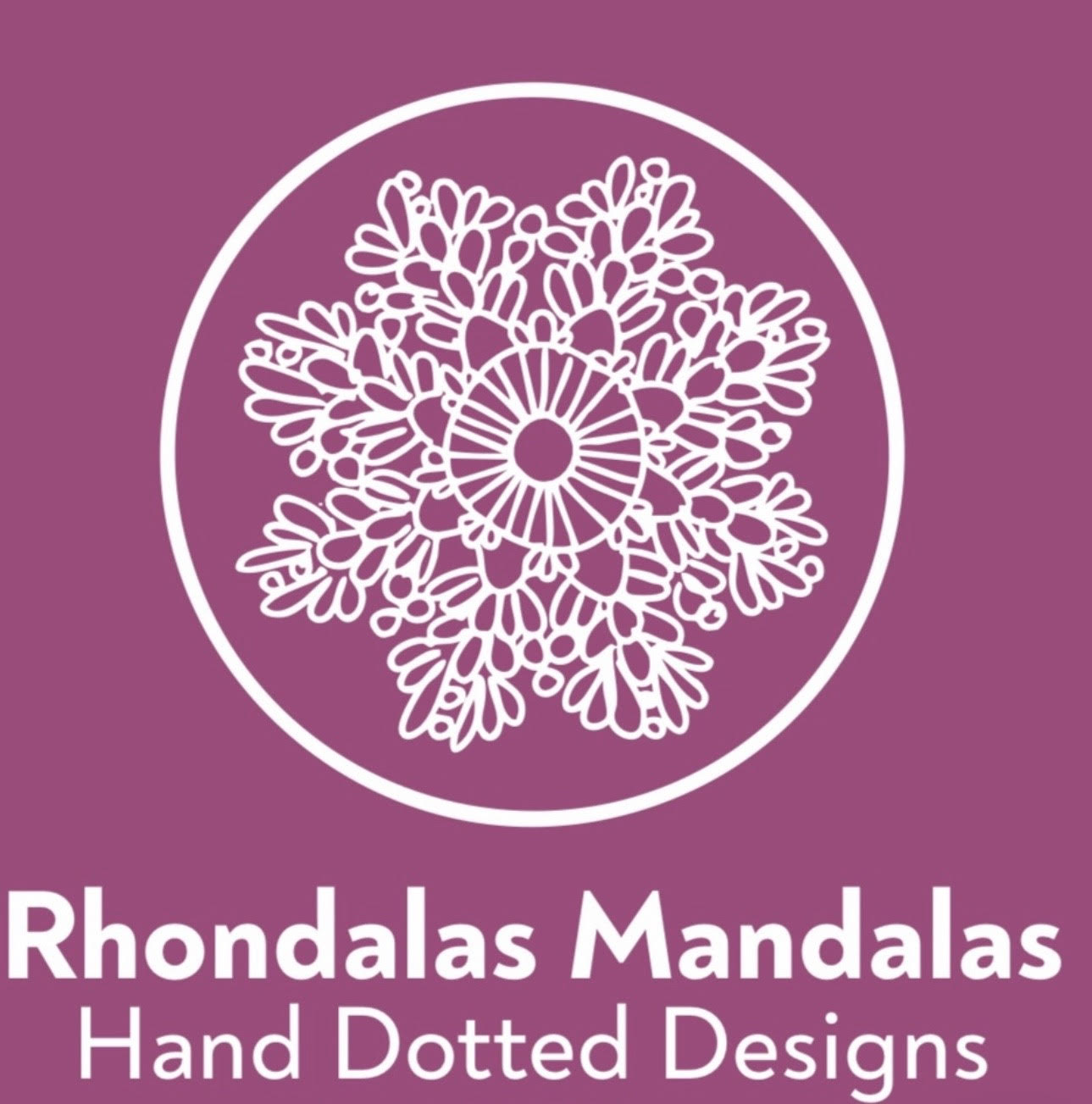 Hello Pretty Acrylic Hand-dotted Mandala