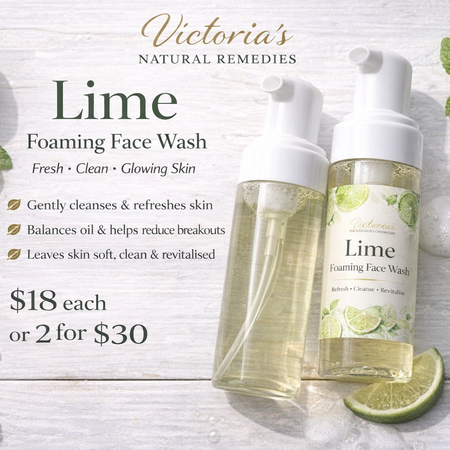 Lime Scented Foaming Face Wash
