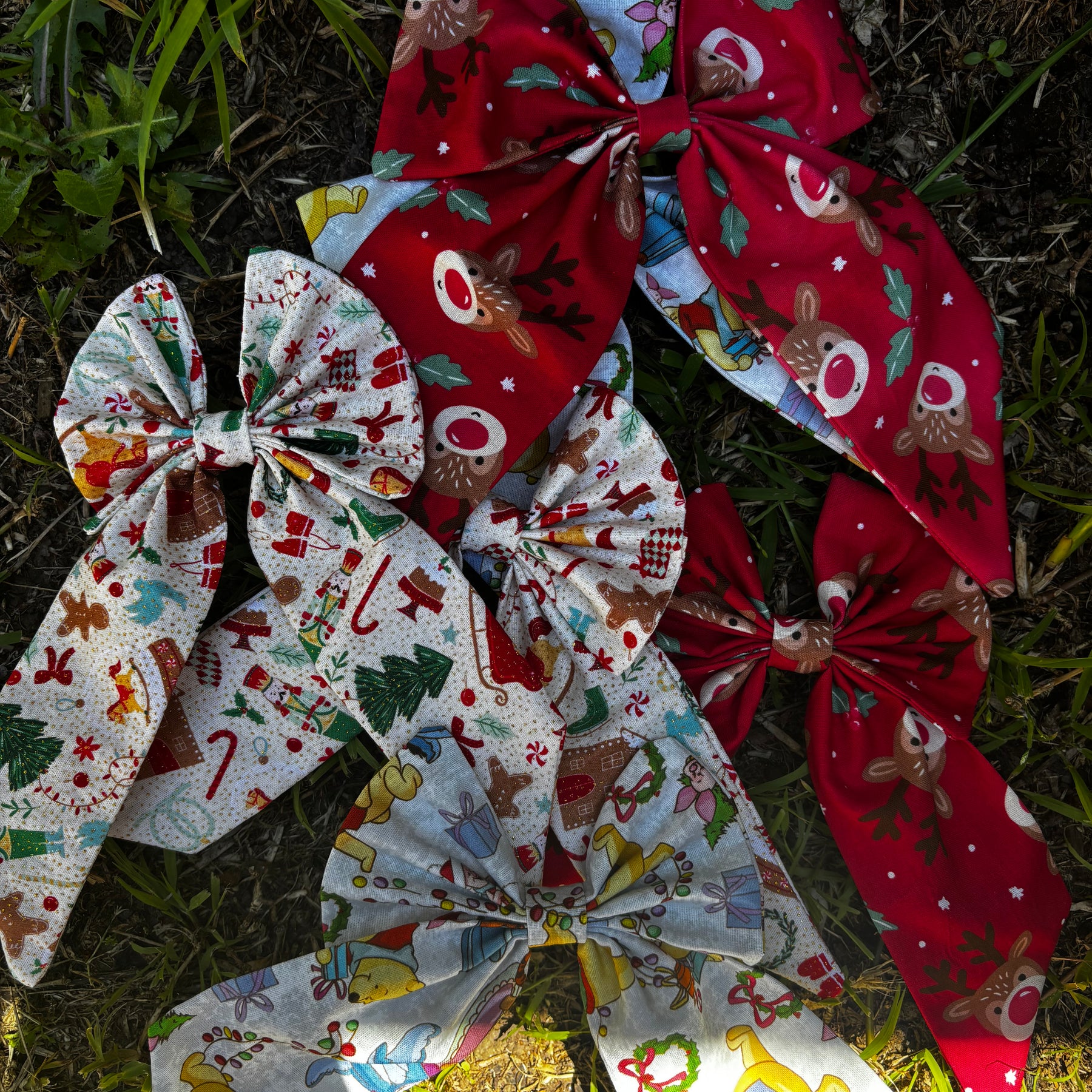 Girl’s Christmas Hair Bows