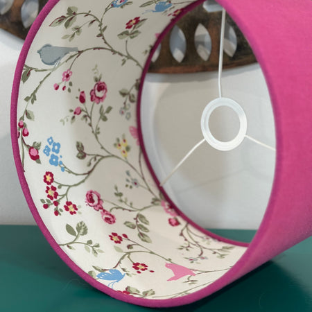 Birds Trail double side drum lampshade