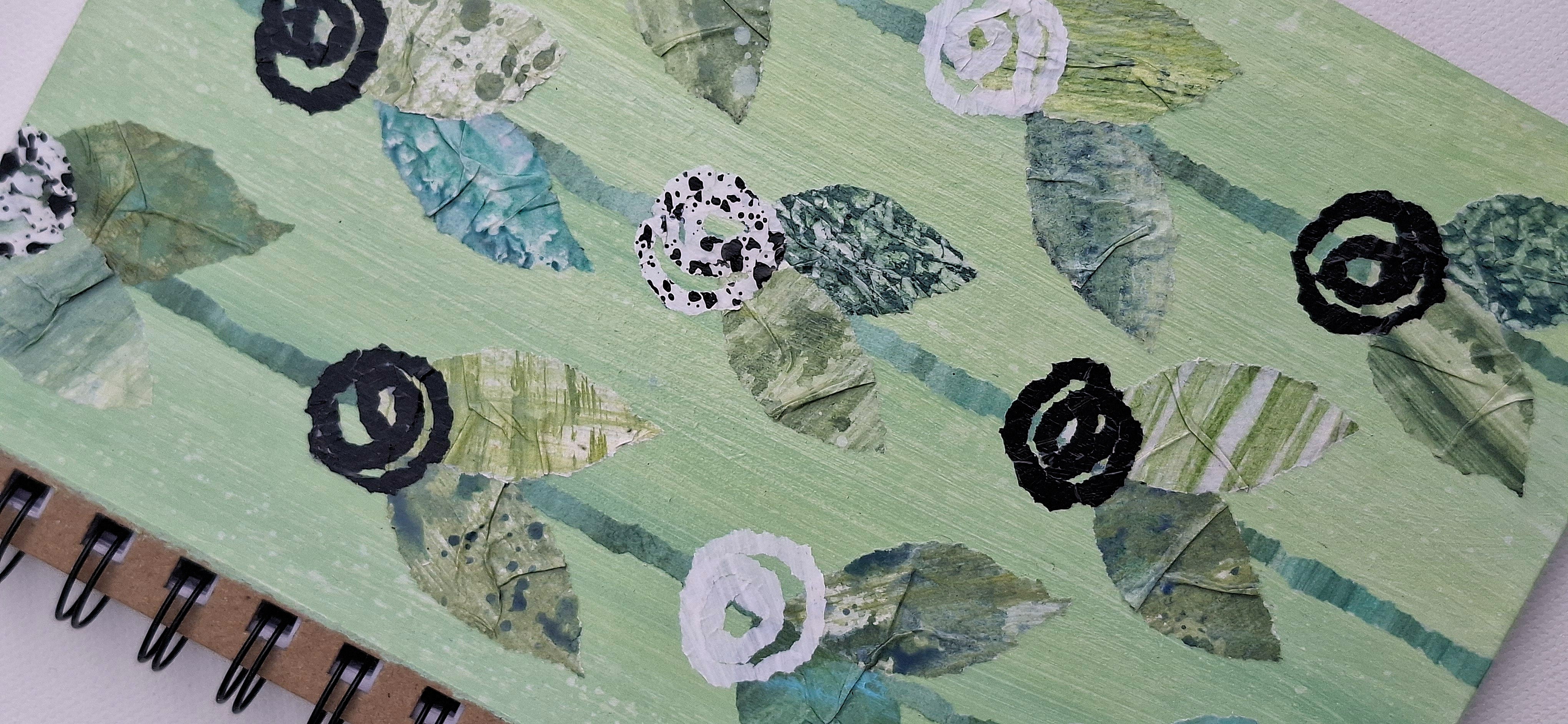 Hand Decorated A5 Notebook - Design 2