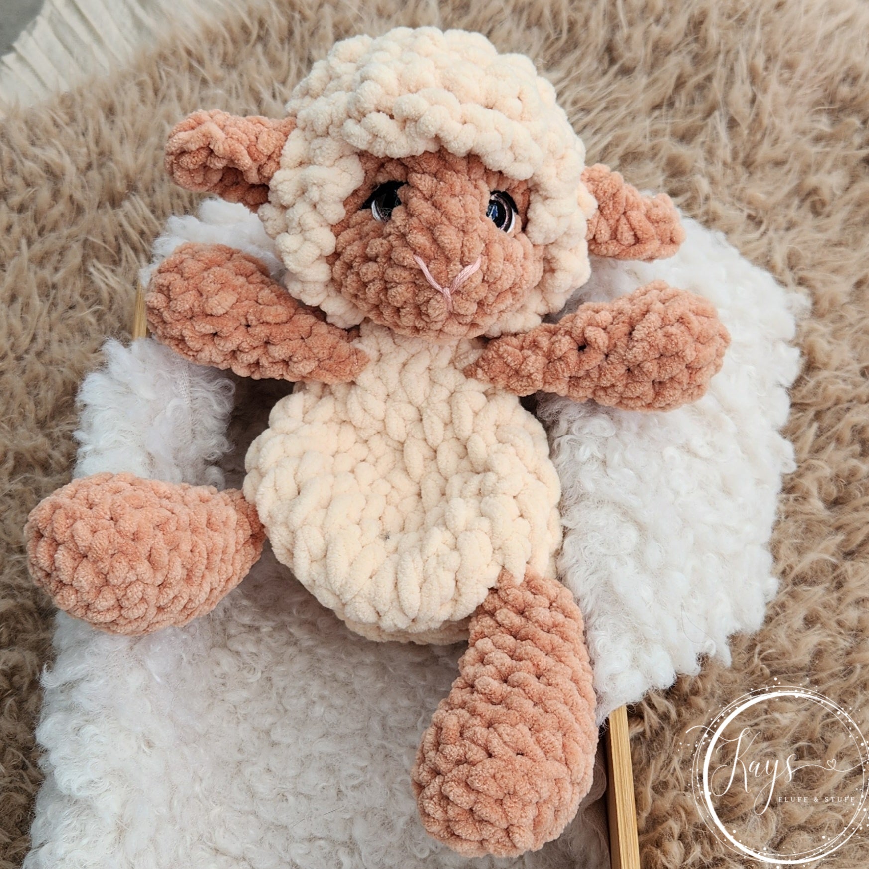 Handmade Crochet Lamb – Soft-Bodied Snuggler