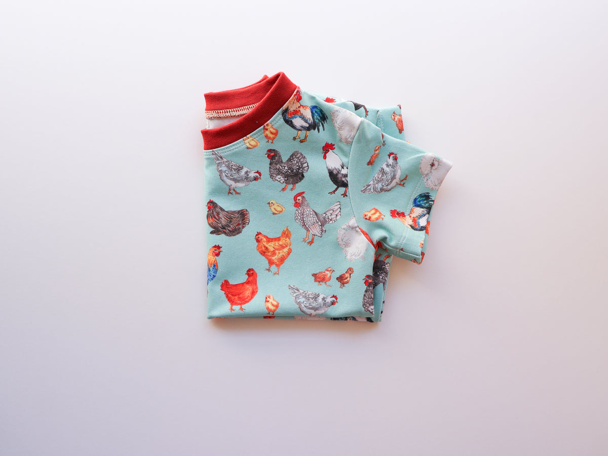 Chickens organic cotton tee shirt 2026-27