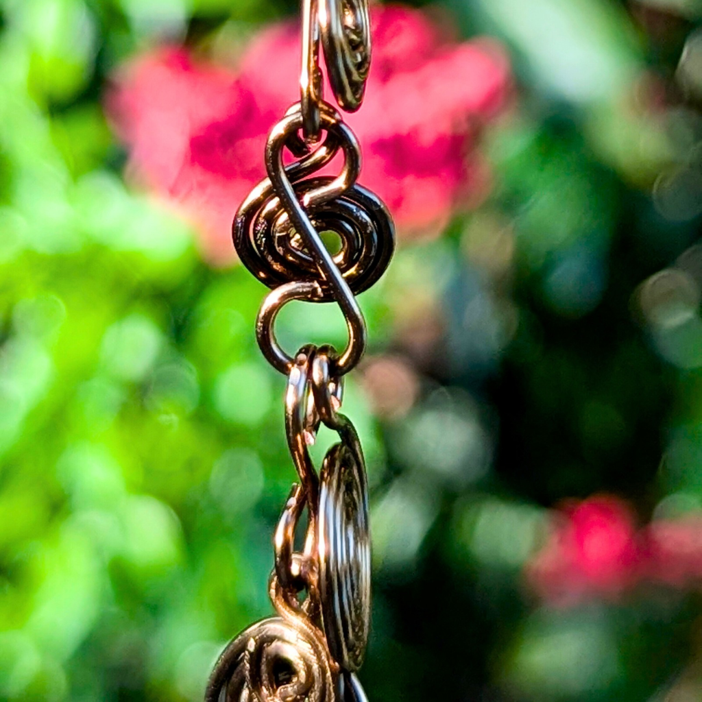 Green aventurine heart suncatcher - Whimsical - Wire art