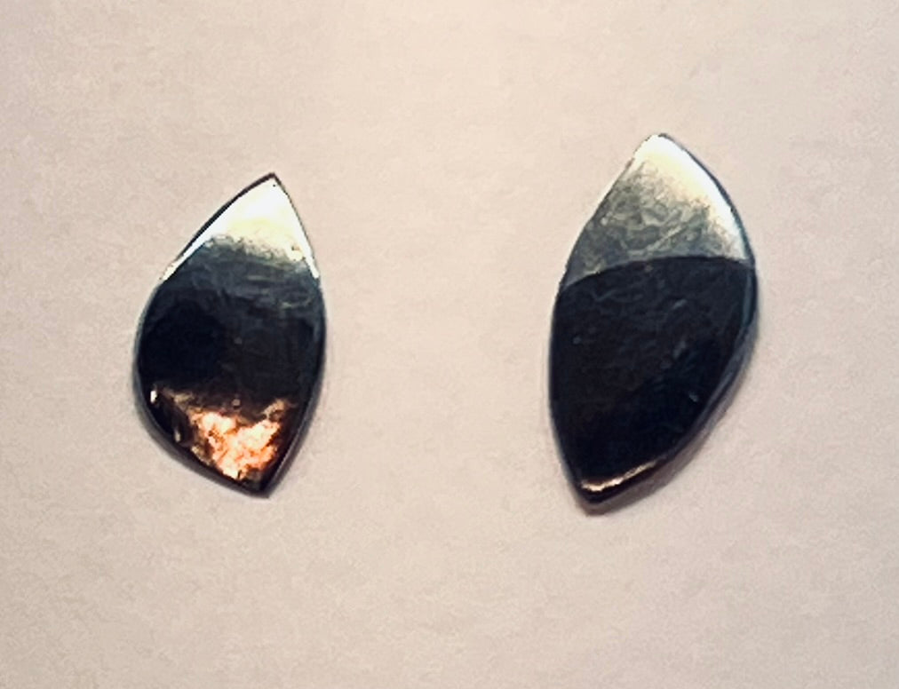 Dipped Pure Silver stud earrings