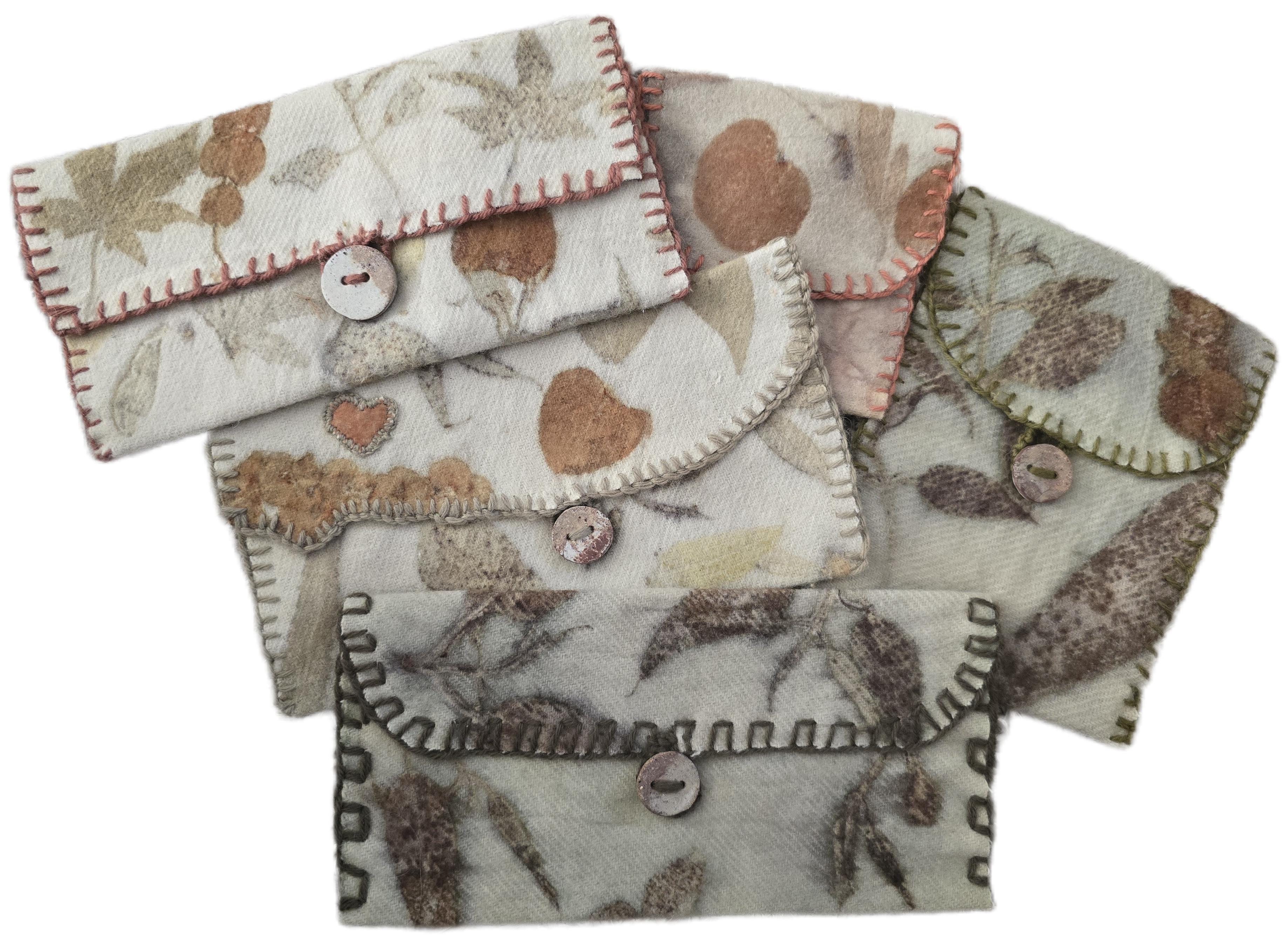 Eco Printed Pouch Wallet