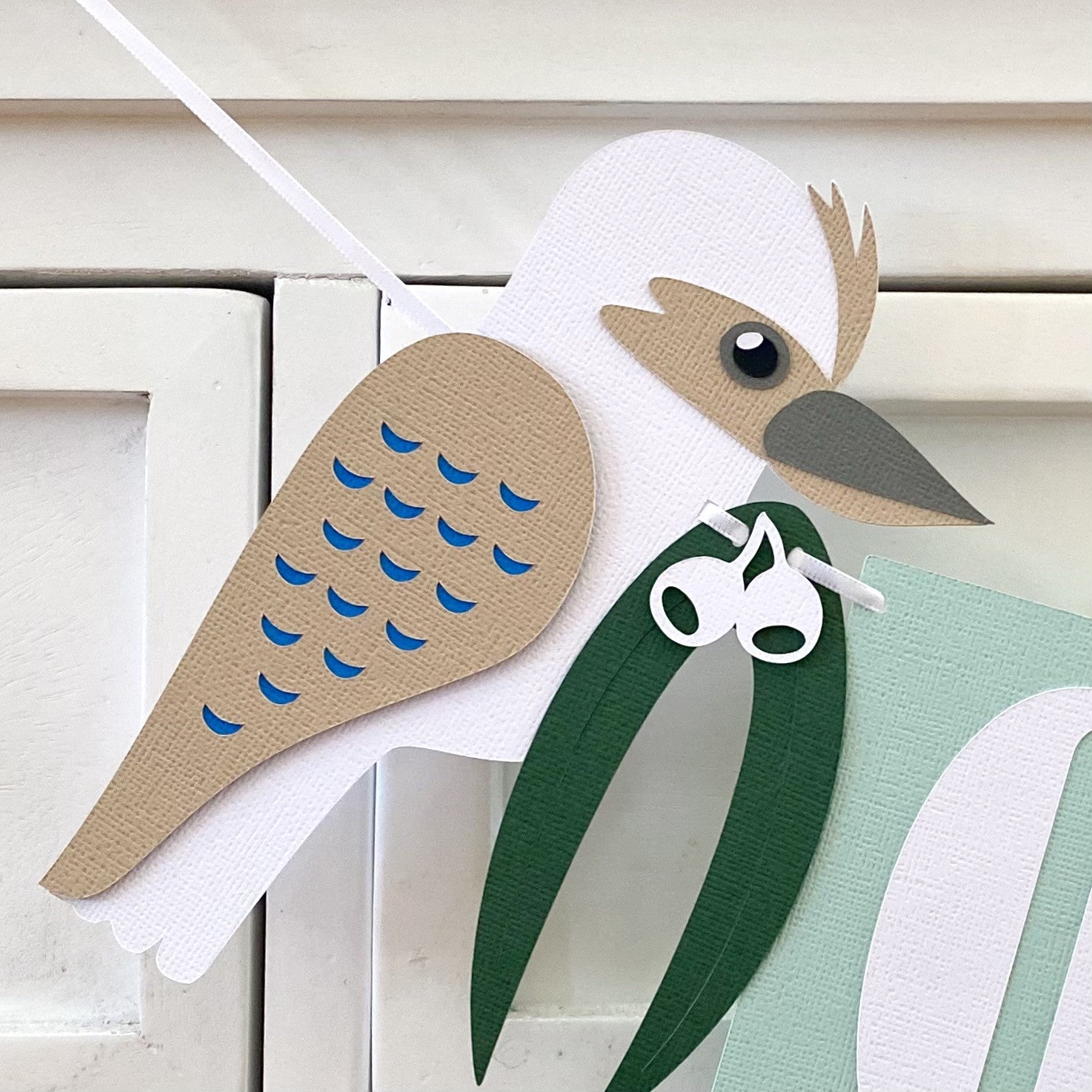 Kookaburra native bird birthday banner ONE or TWO.