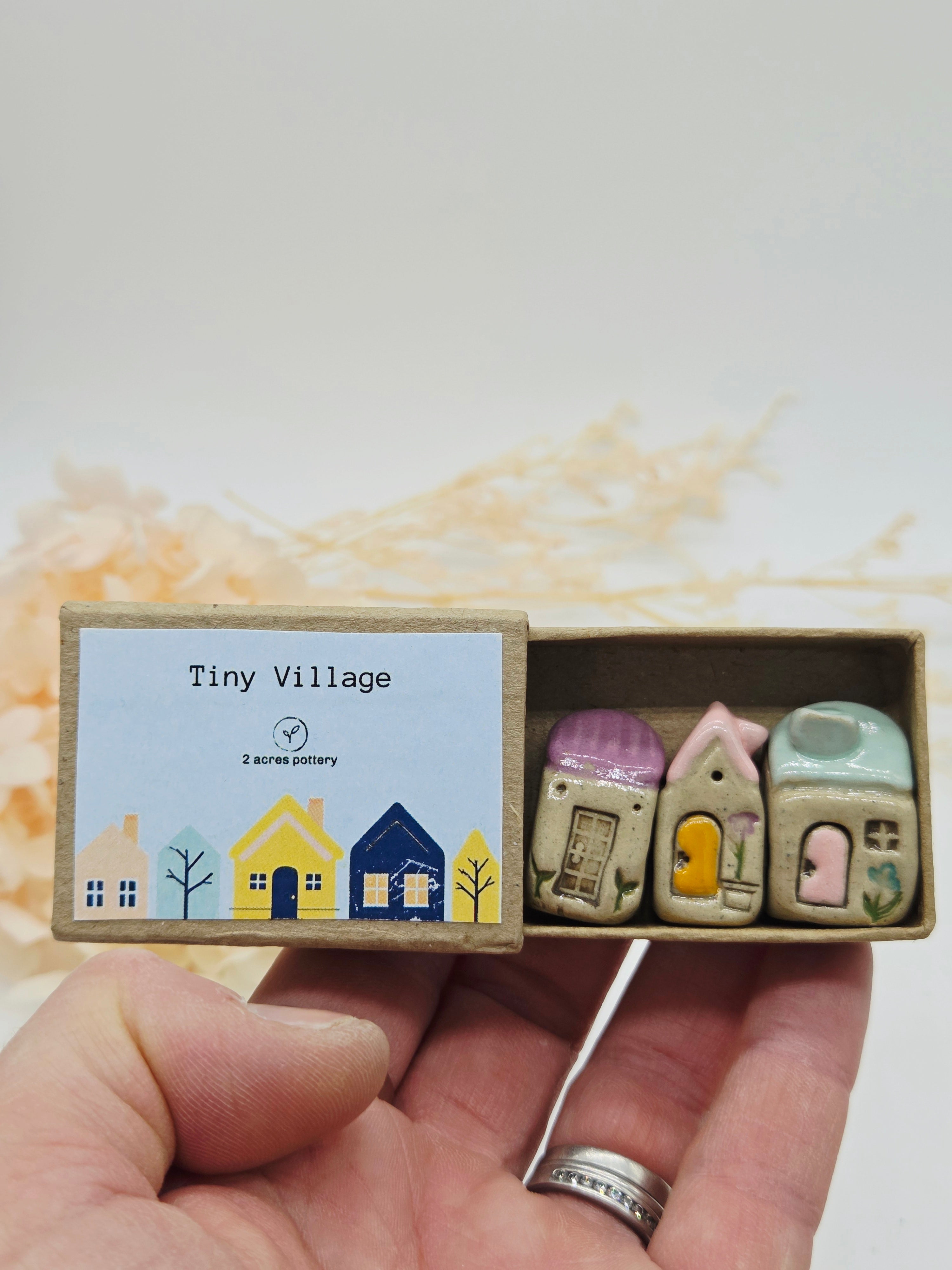 Tiny Ceramic Village - Foggy Hollow