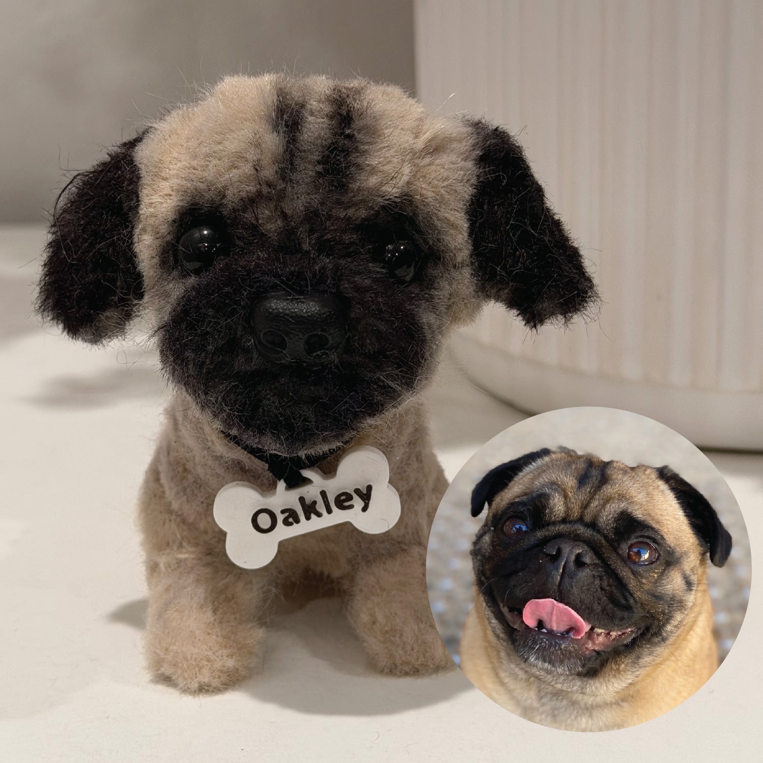 Custom Dog Replica from Photo, Poseable Art Doll, Pet Memorial Keepsake - Handmade Soft Sculpture, Personalised Plushie Ornament