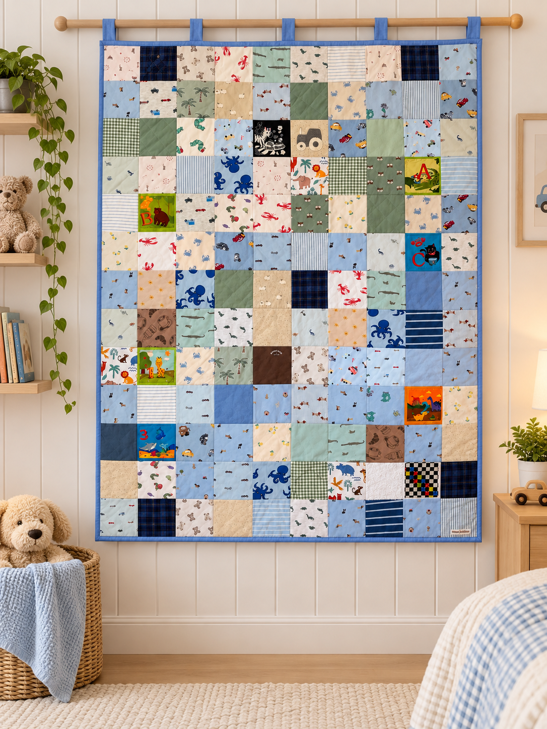 Custom Baby Clothes Memory Quilt –  120 cm x 160cm - Personalised Keepsake Blanket