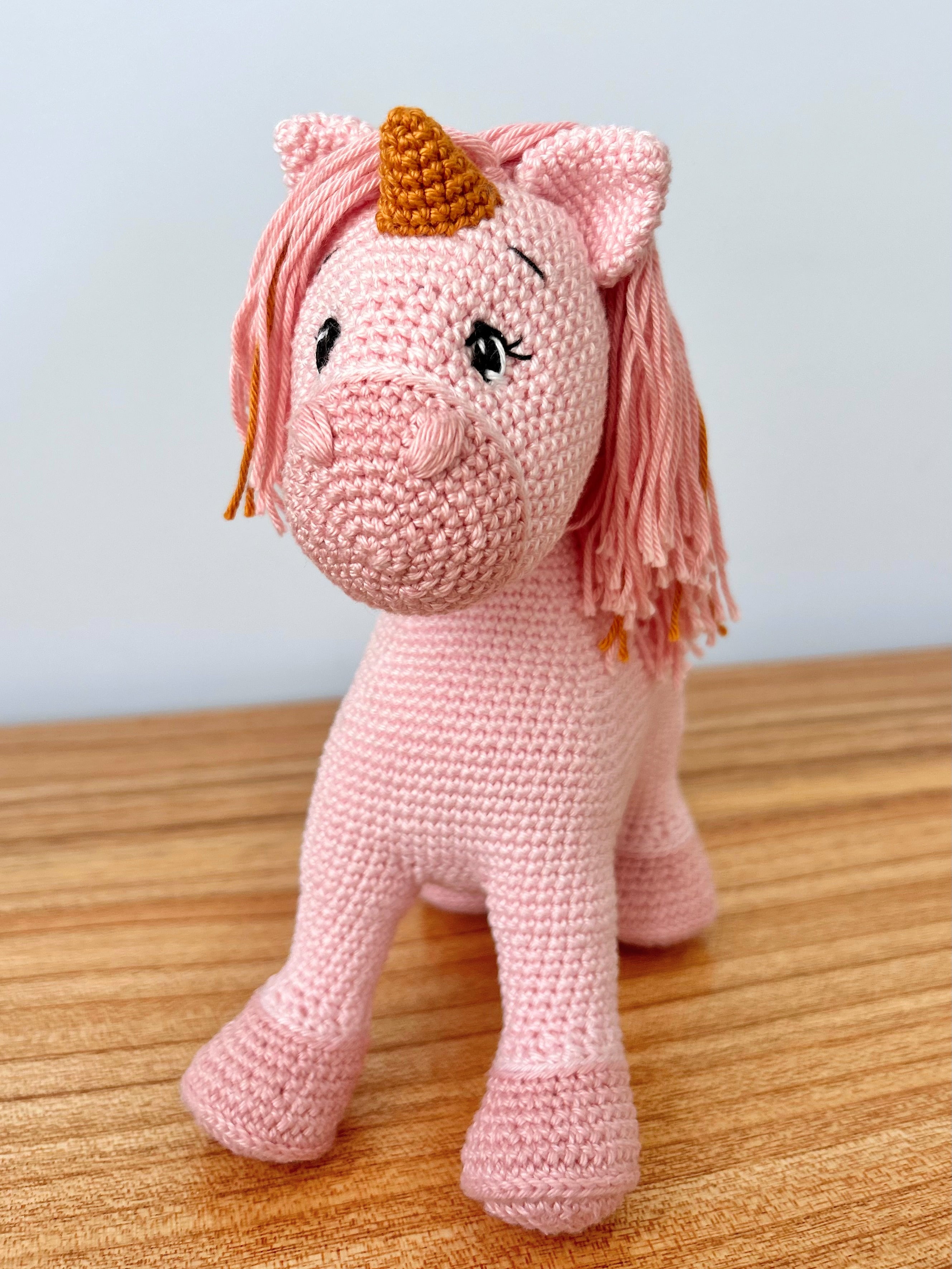 Rosie | Crochet Unicorn | The Enchanted Meadow Collection | Ready to Ship