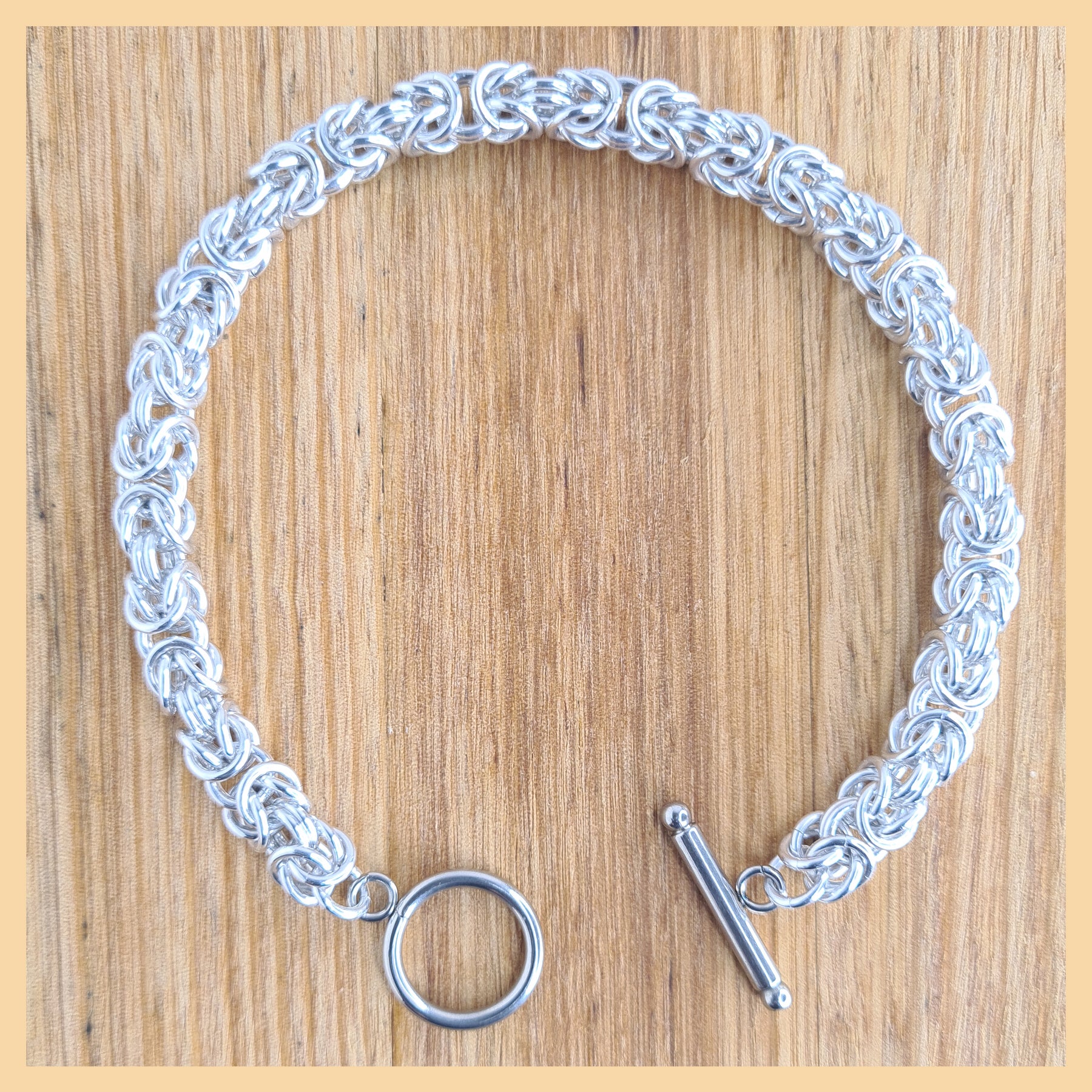 Chainmaille Byzantine Weave Bracelet