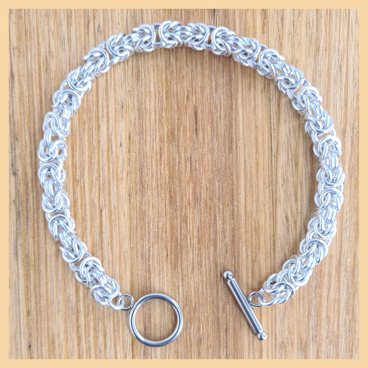 Chainmaille Byzantine Weave Bracelet