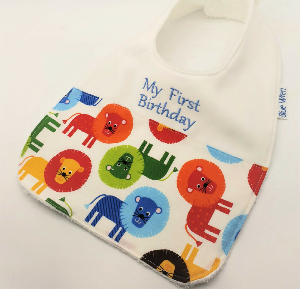 First Birthday Baby Bib