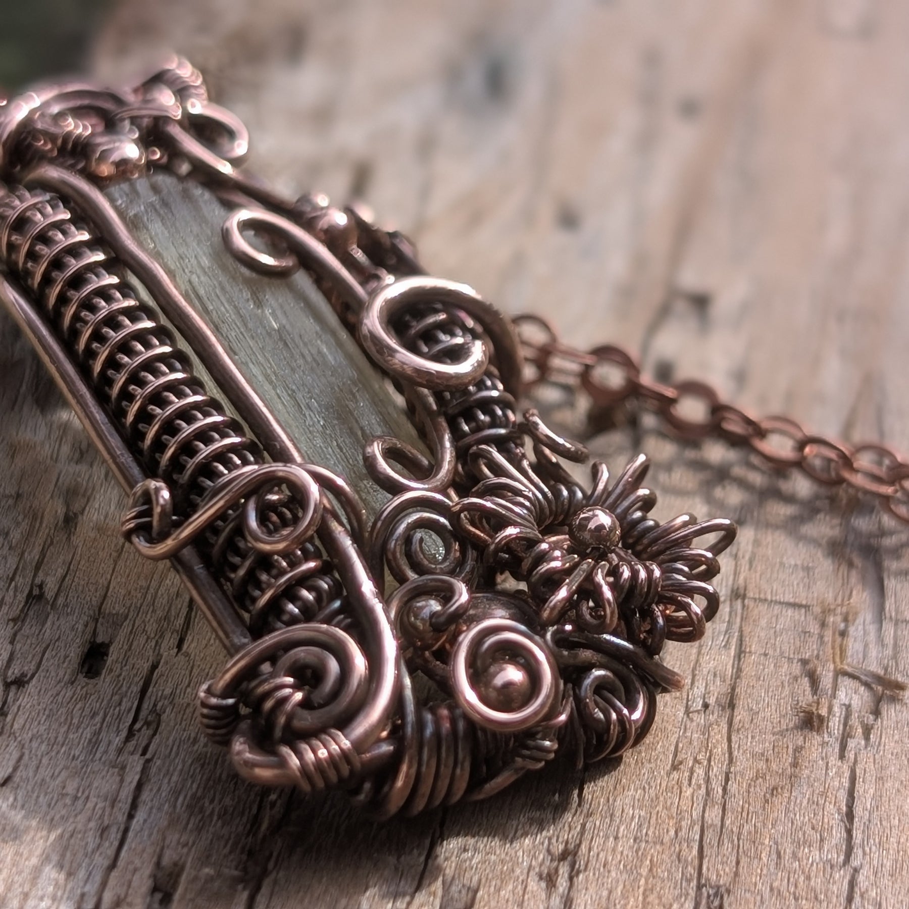 Helios - Heliodor (Golden Beryl) in Copper
