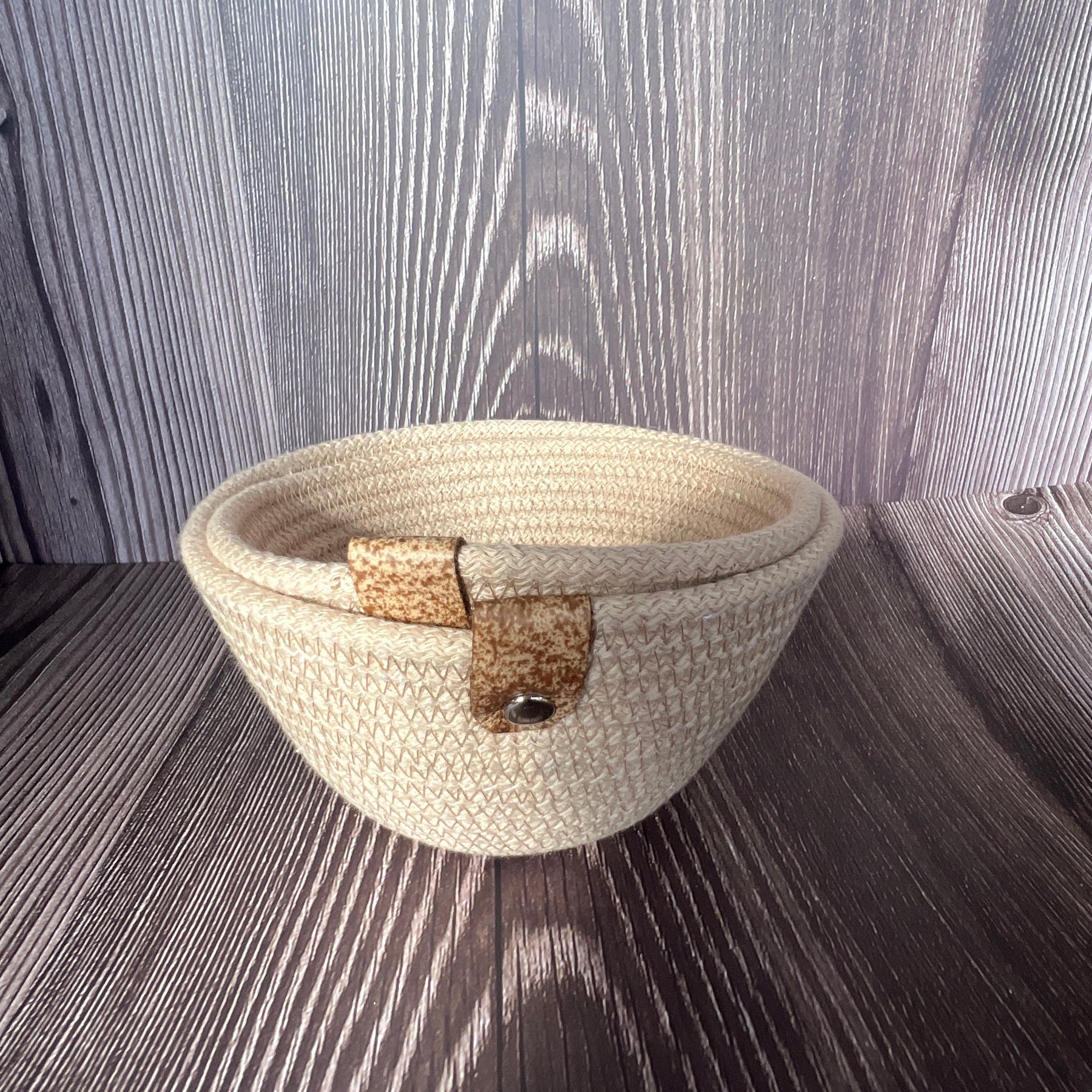 Set of 2 Cotton Rope Catch-All Baskets | Minimalist Home Organiser