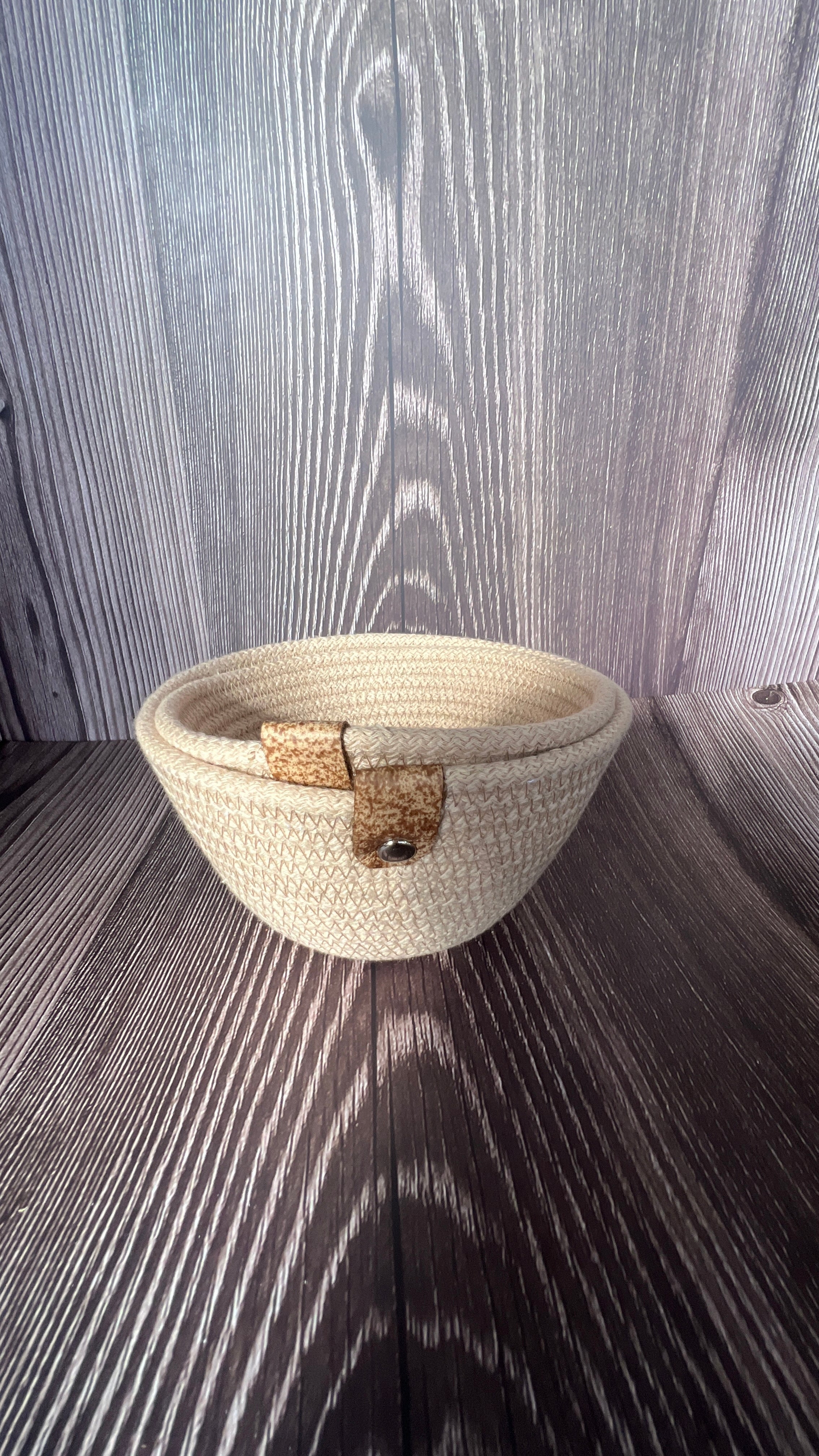 Set of 2 Cotton Rope Catch-All Baskets | Minimalist Home Organiser