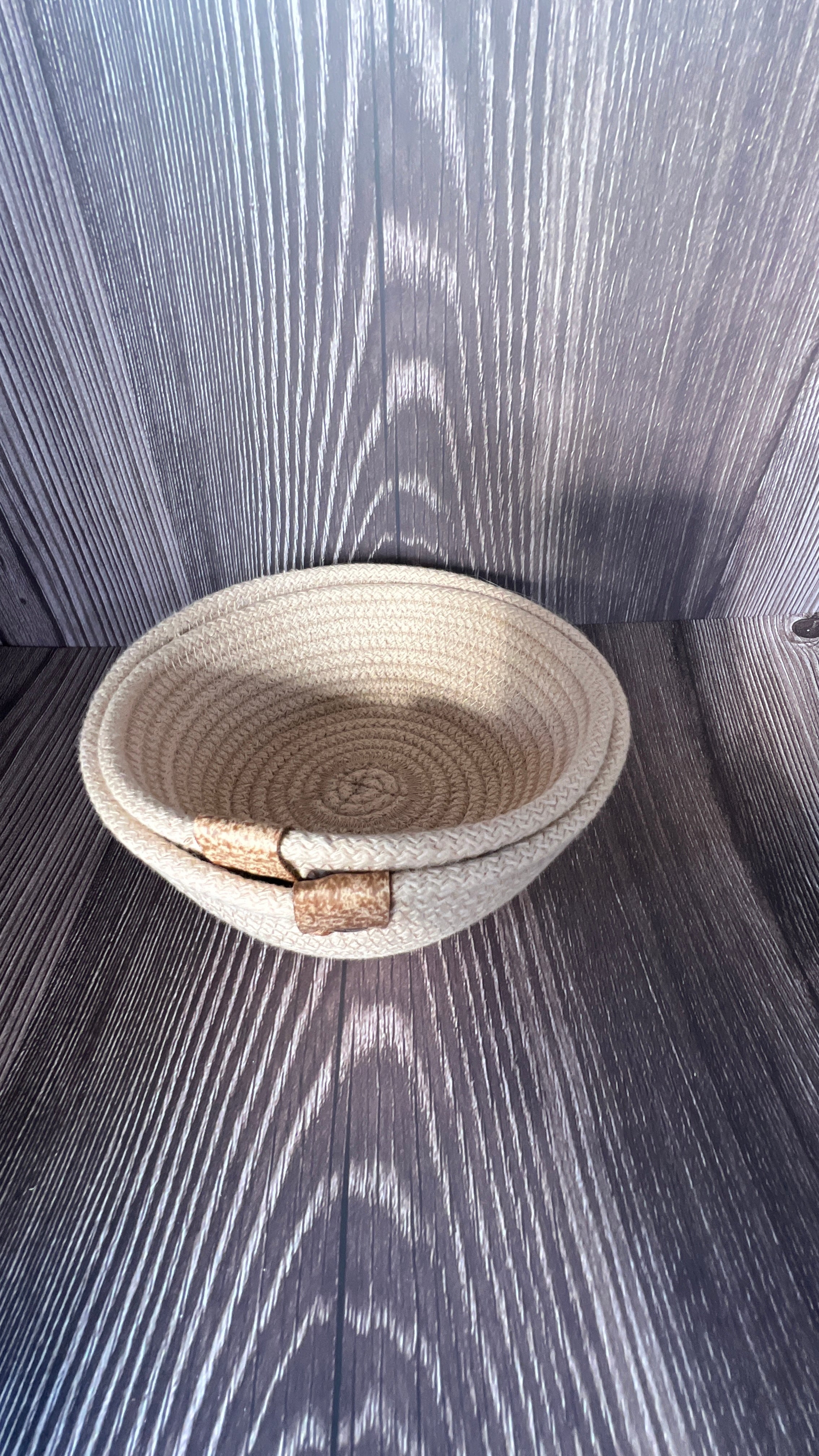 Set of 2 Cotton Rope Catch-All Baskets | Minimalist Home Organiser