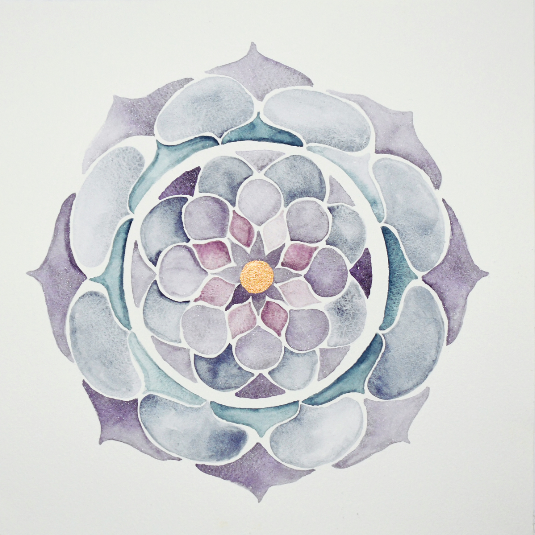 Heavenly Whispers with Crushed Amethyst Mayan Blue Purpurite