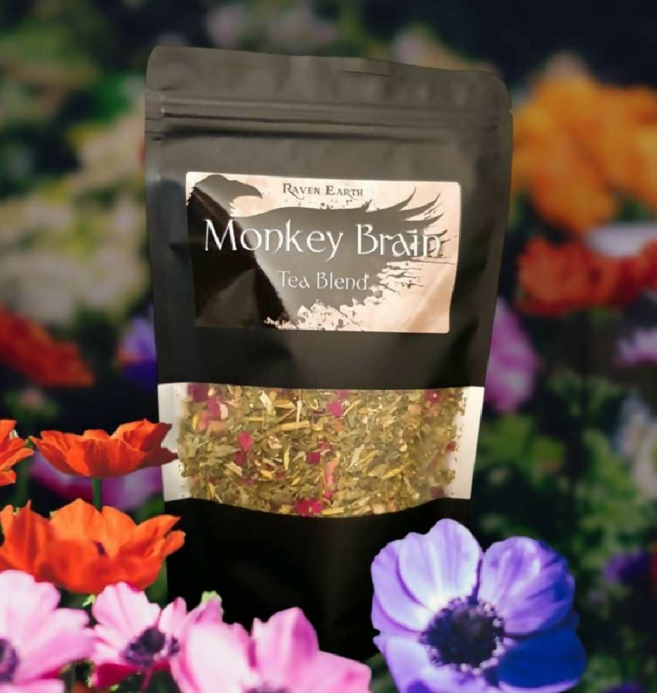 Monkey brain tea blend with flowers