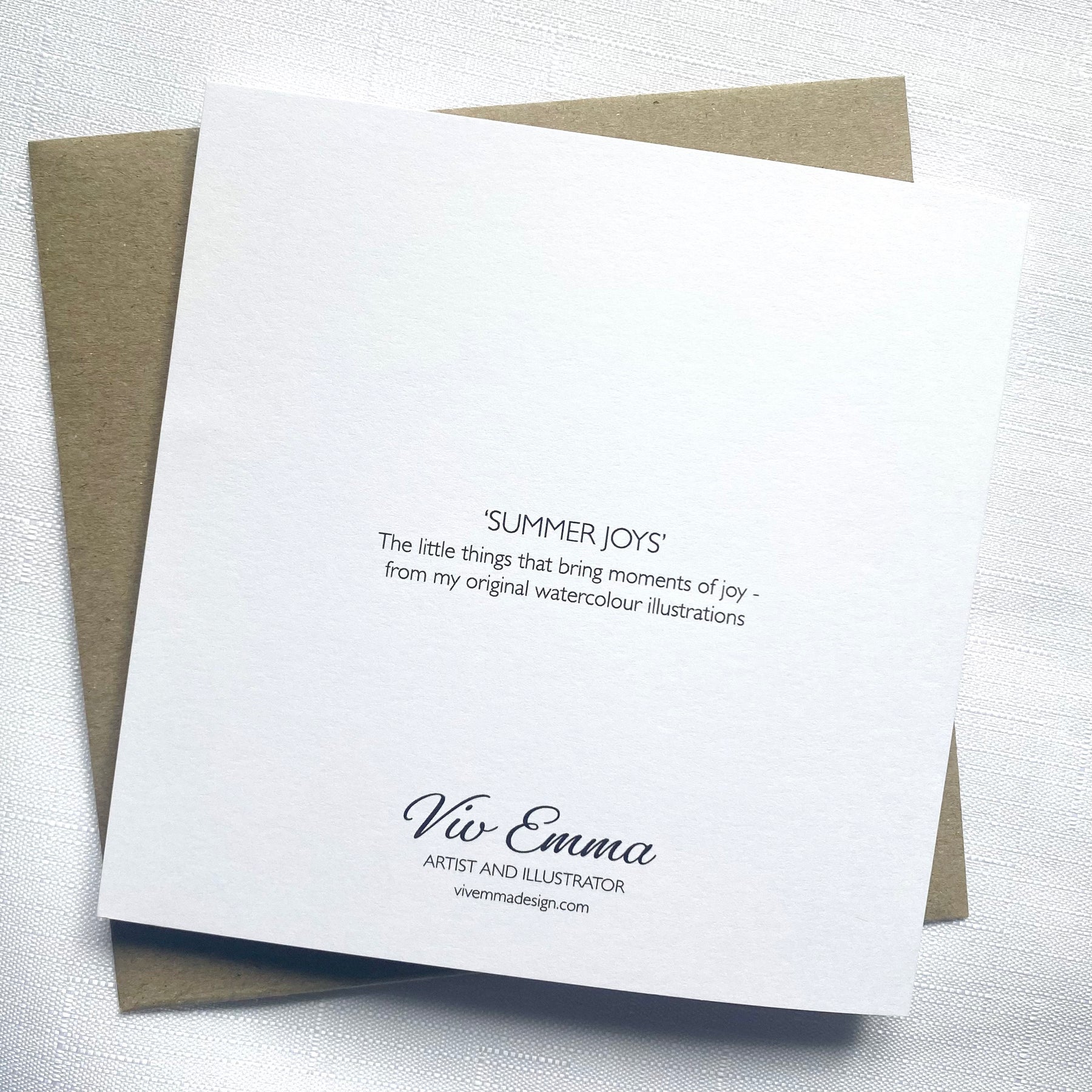 Summer Joys Greetings Card