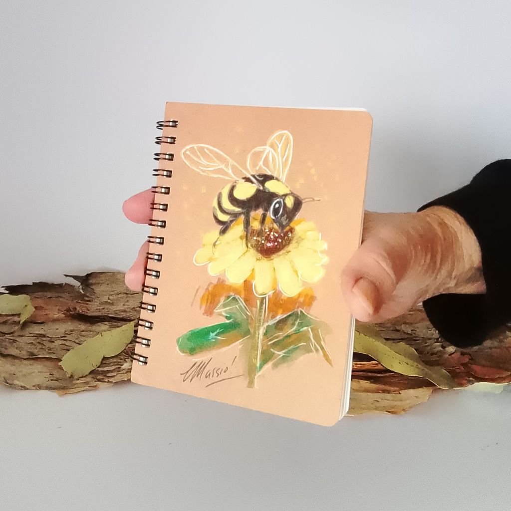 Handpainted Bee Series Notebooks and Cards