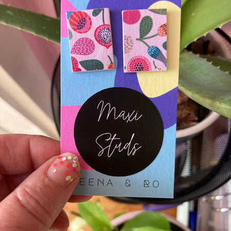 Botanical maxi studs