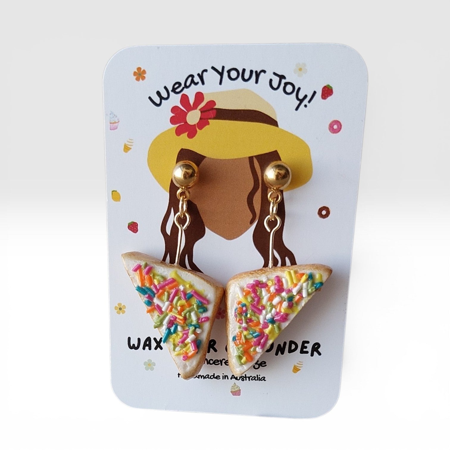 Fairy Bread Earrings | Food Inspired Statement Earrings