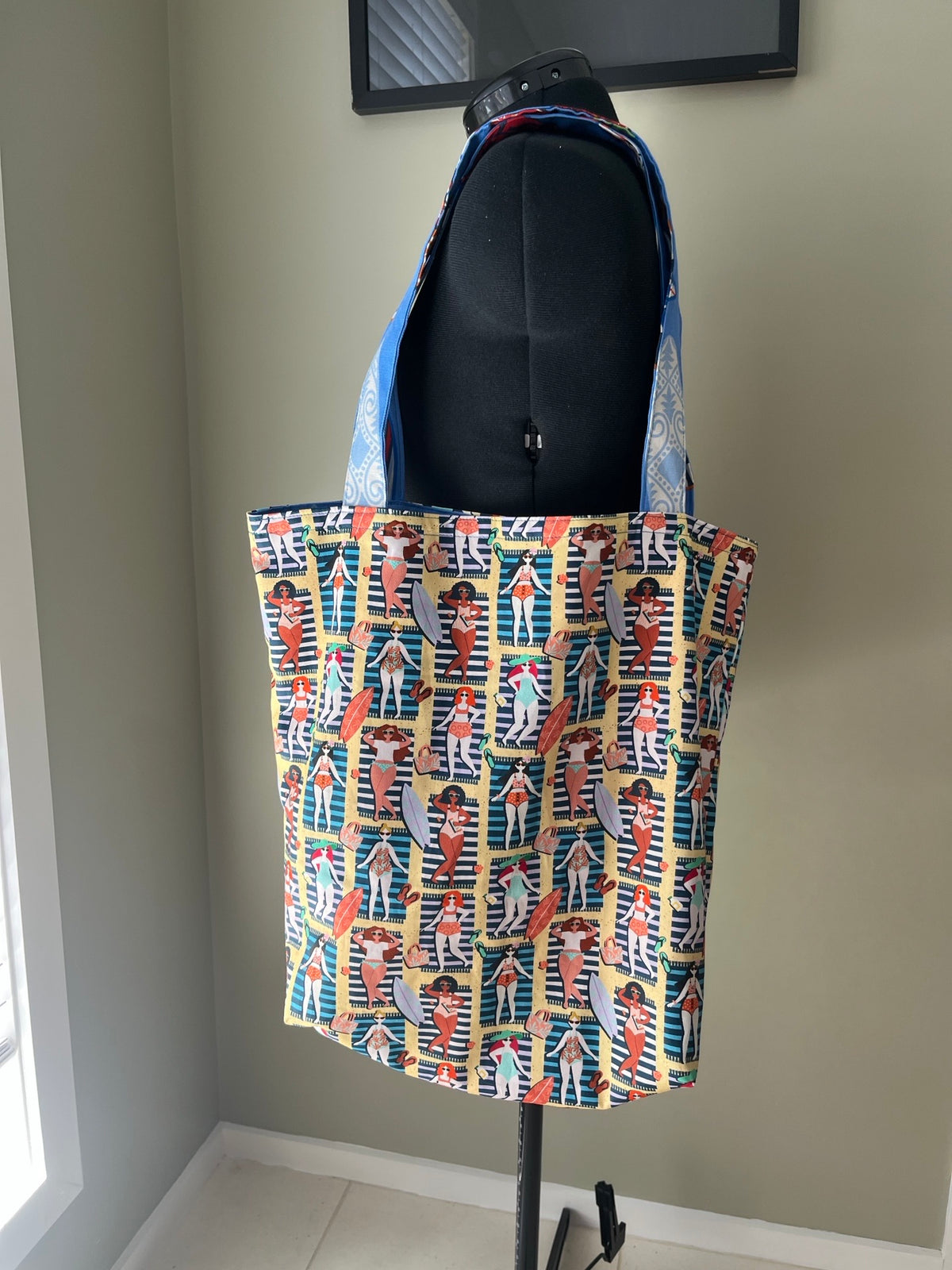 Tote Bag - Sunbathing and Surf Boards