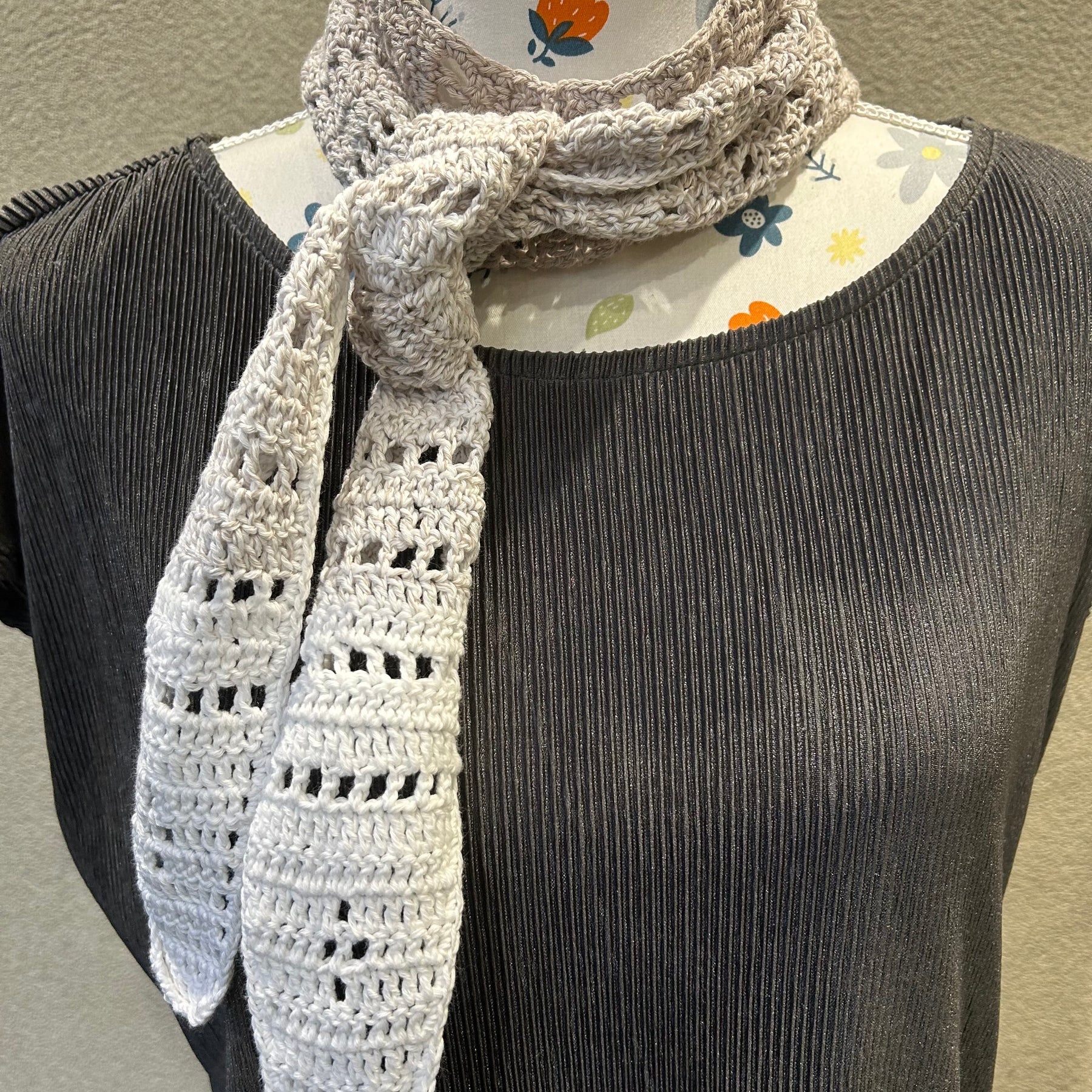 Filet Cotton Scarflet - Crochet