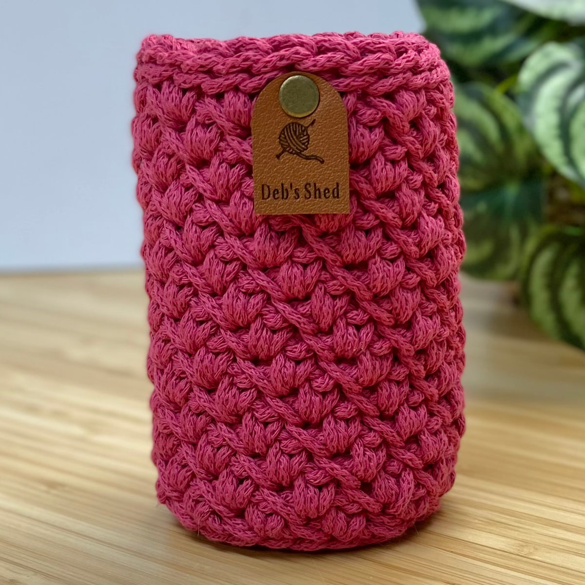 Brew Crozie – Crochet Beverage Cozy - Spring
