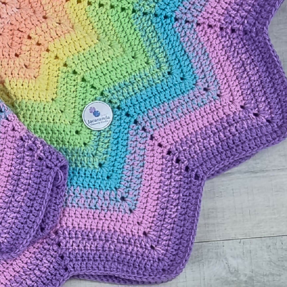 Rainbow Star Blanket 6