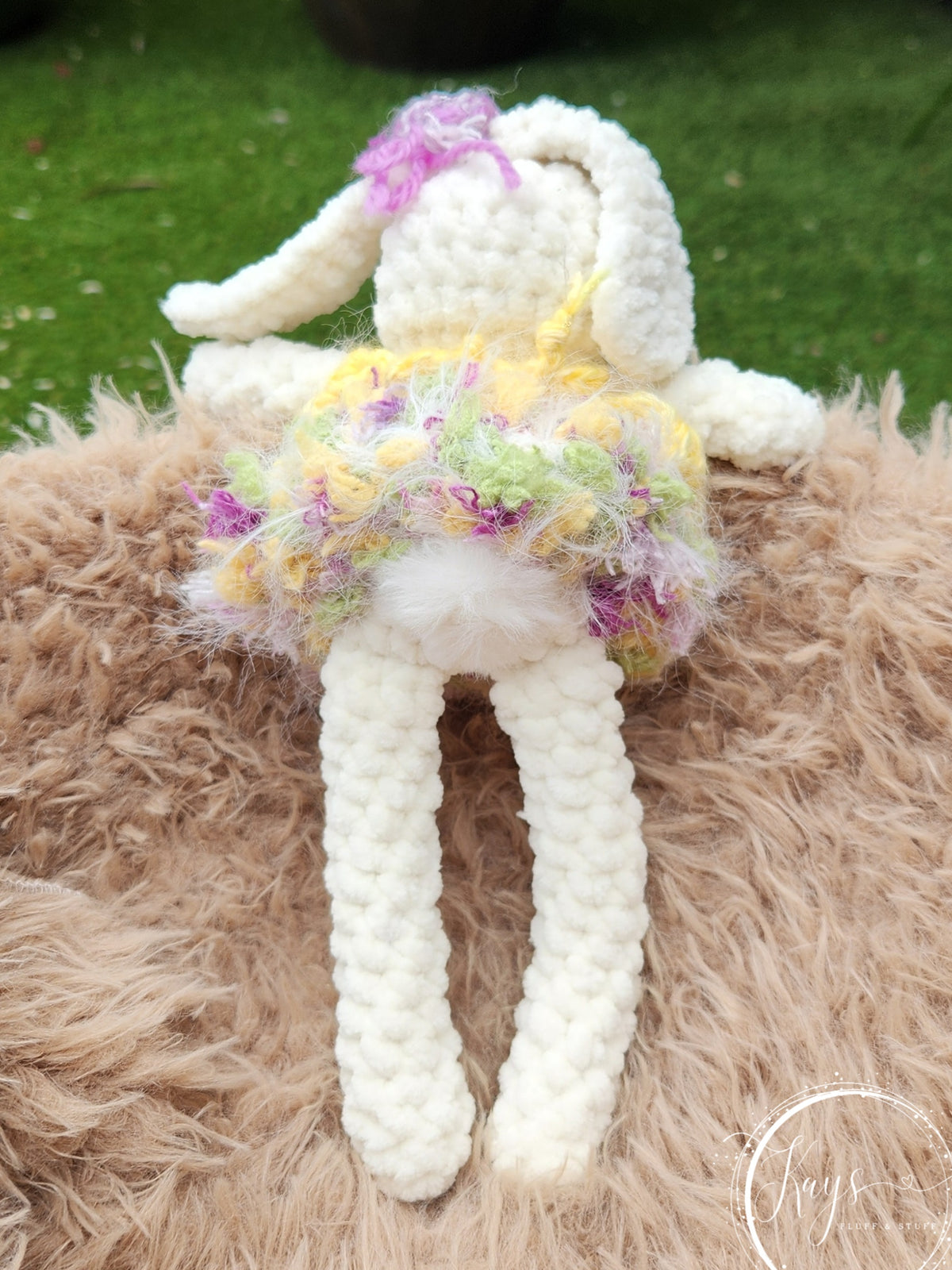 Handmade Plush Bunny with Removable Clothes