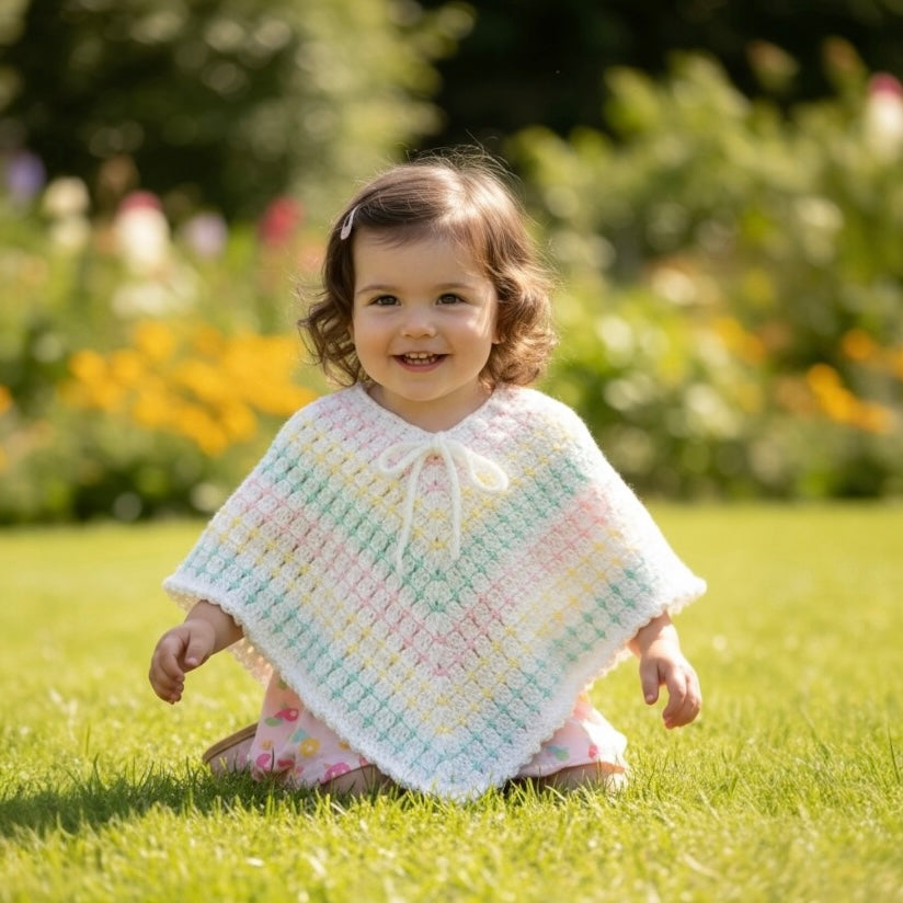 Rachel | Handmade | Crochet  Poncho 1-2 years