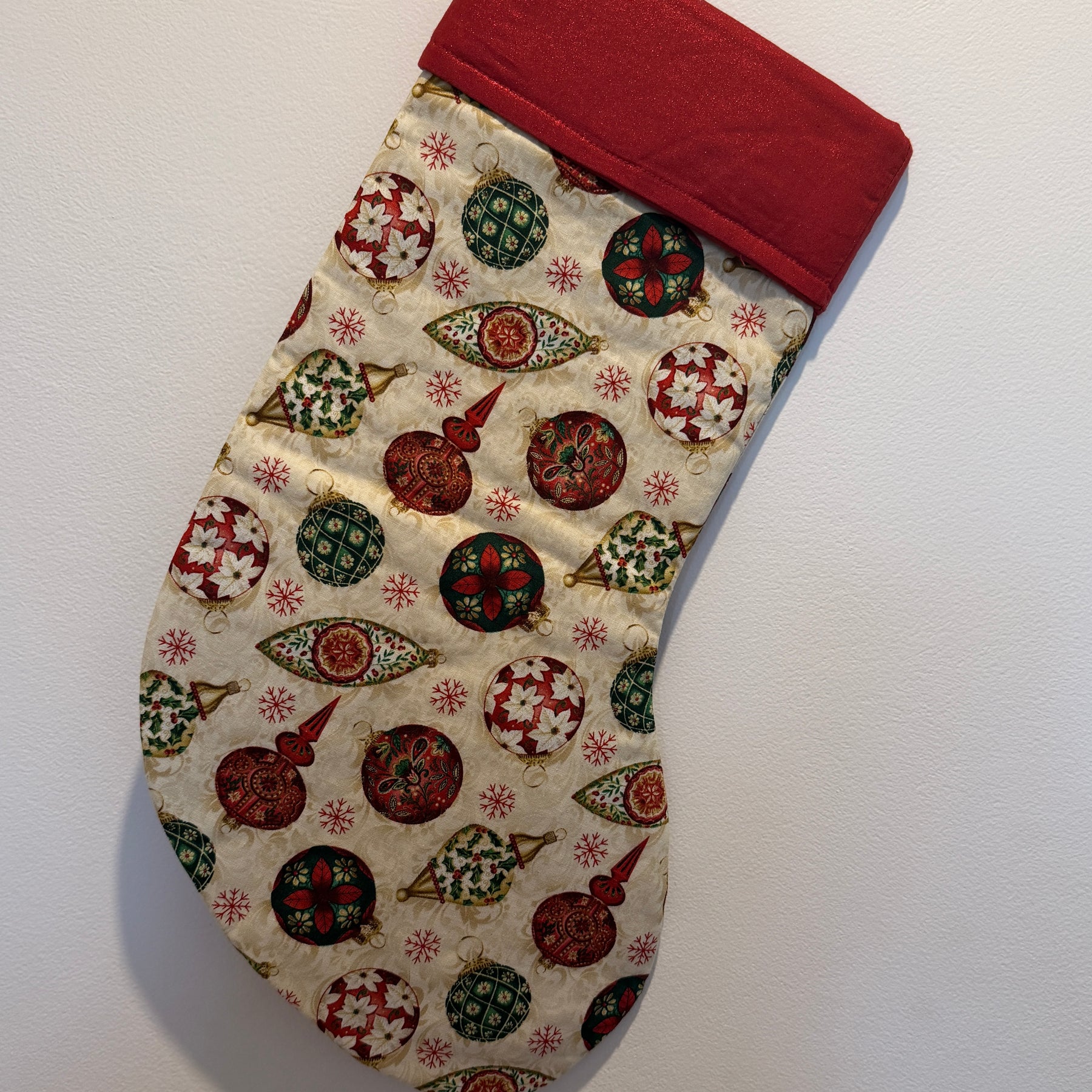 Christmas Stocking – Personalised Reusable Fabric Christmas Stocking
