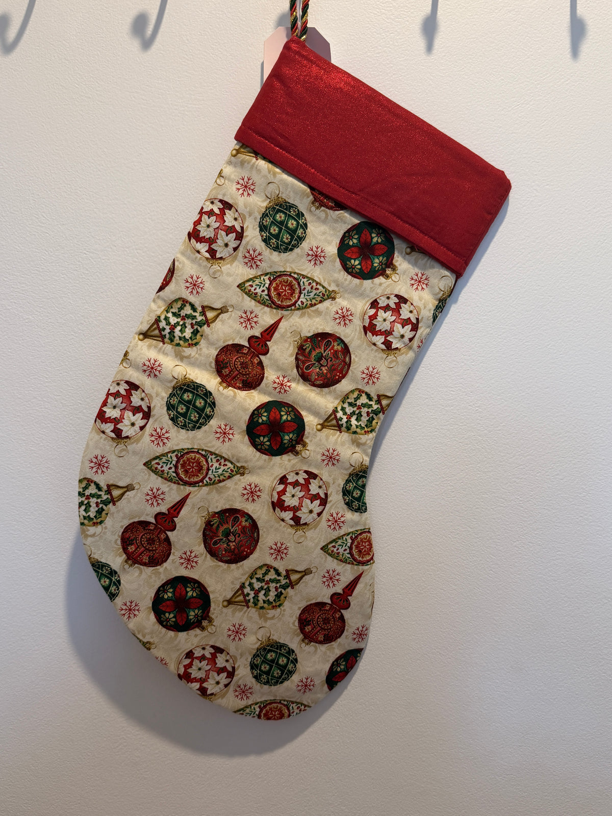 Christmas Stocking – Personalised Reusable Fabric Christmas Stocking